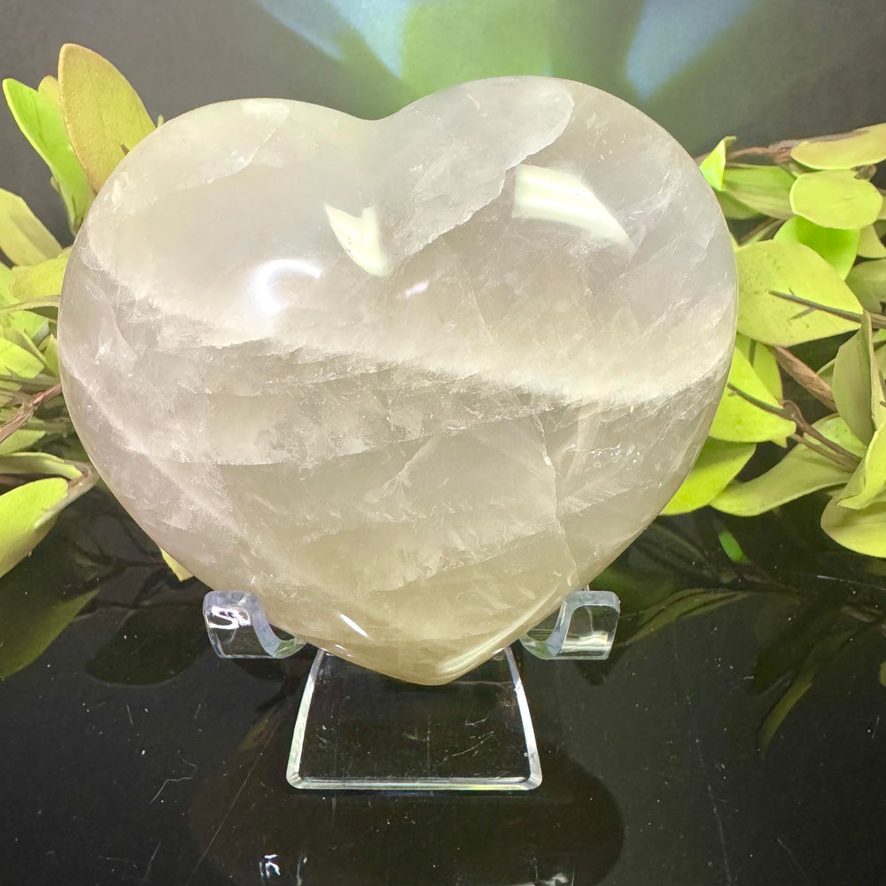 Blue Rose Quartz Heart