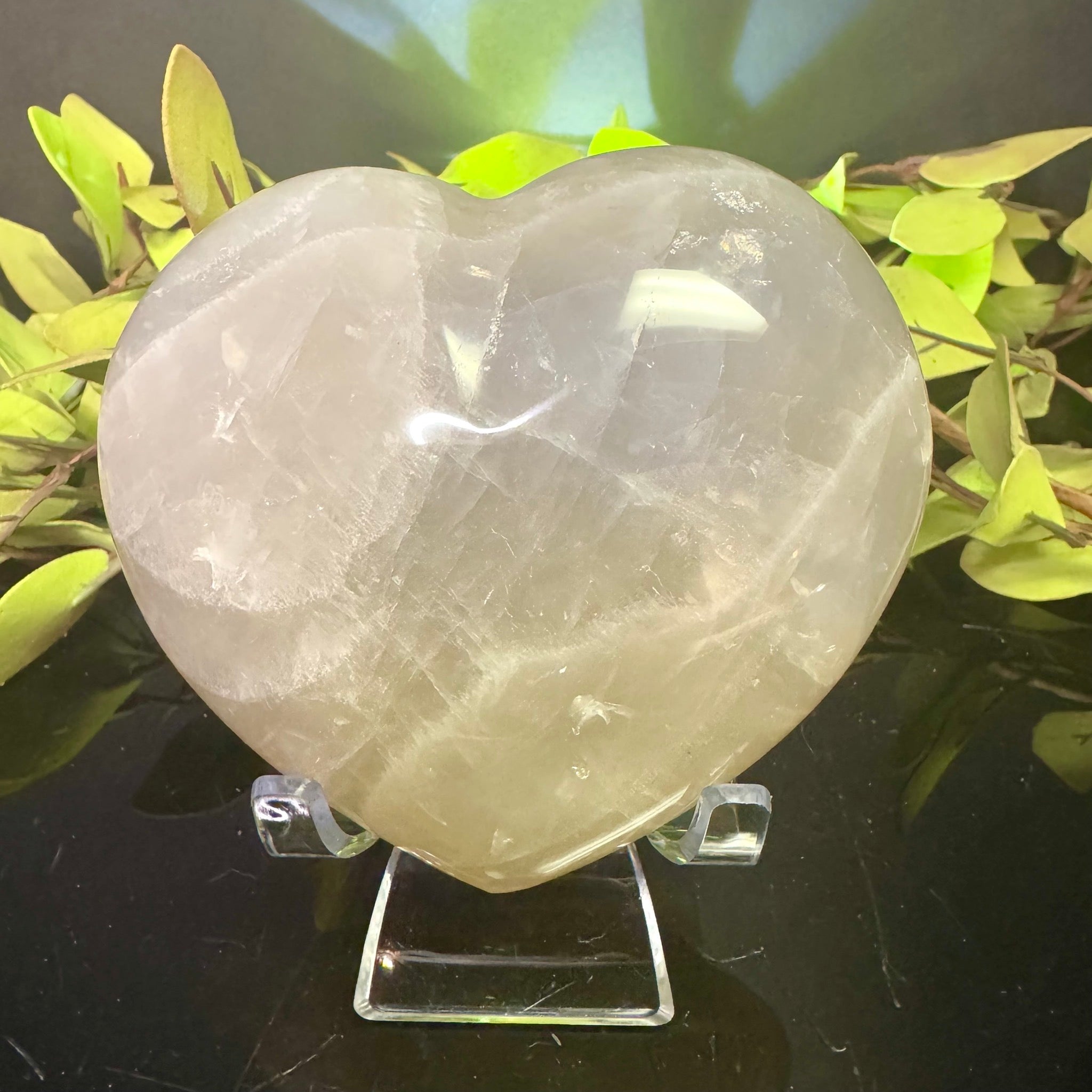 Blue Rose Quartz Heart