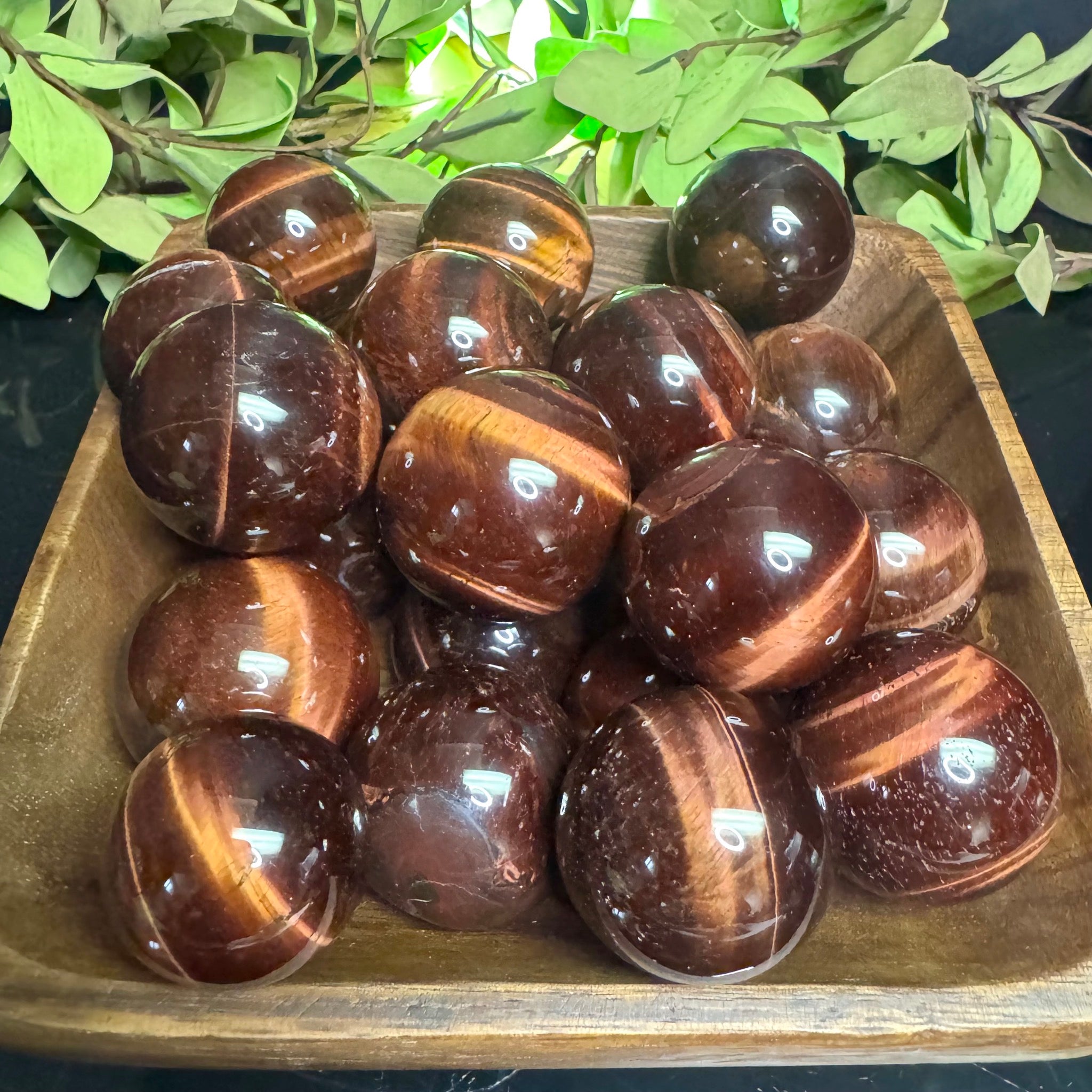 Red Tigers Eye Sphere