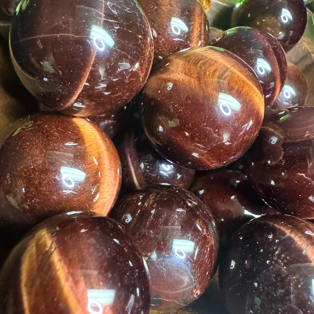 Red Tigers Eye Sphere