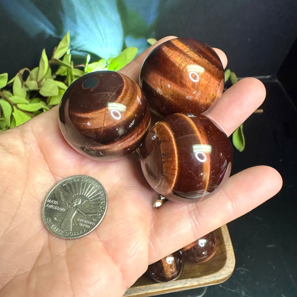 Red Tigers Eye Sphere