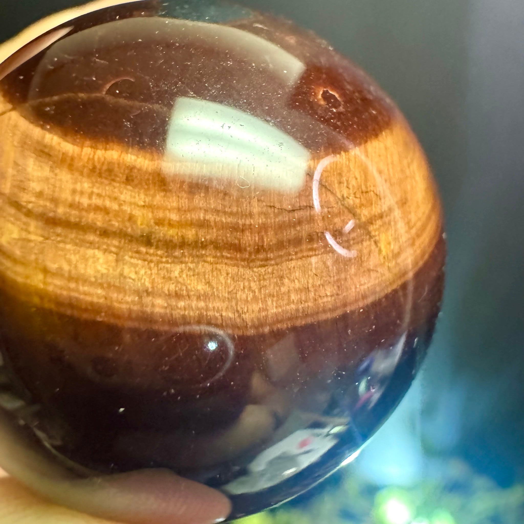 Red Tigers Eye Sphere