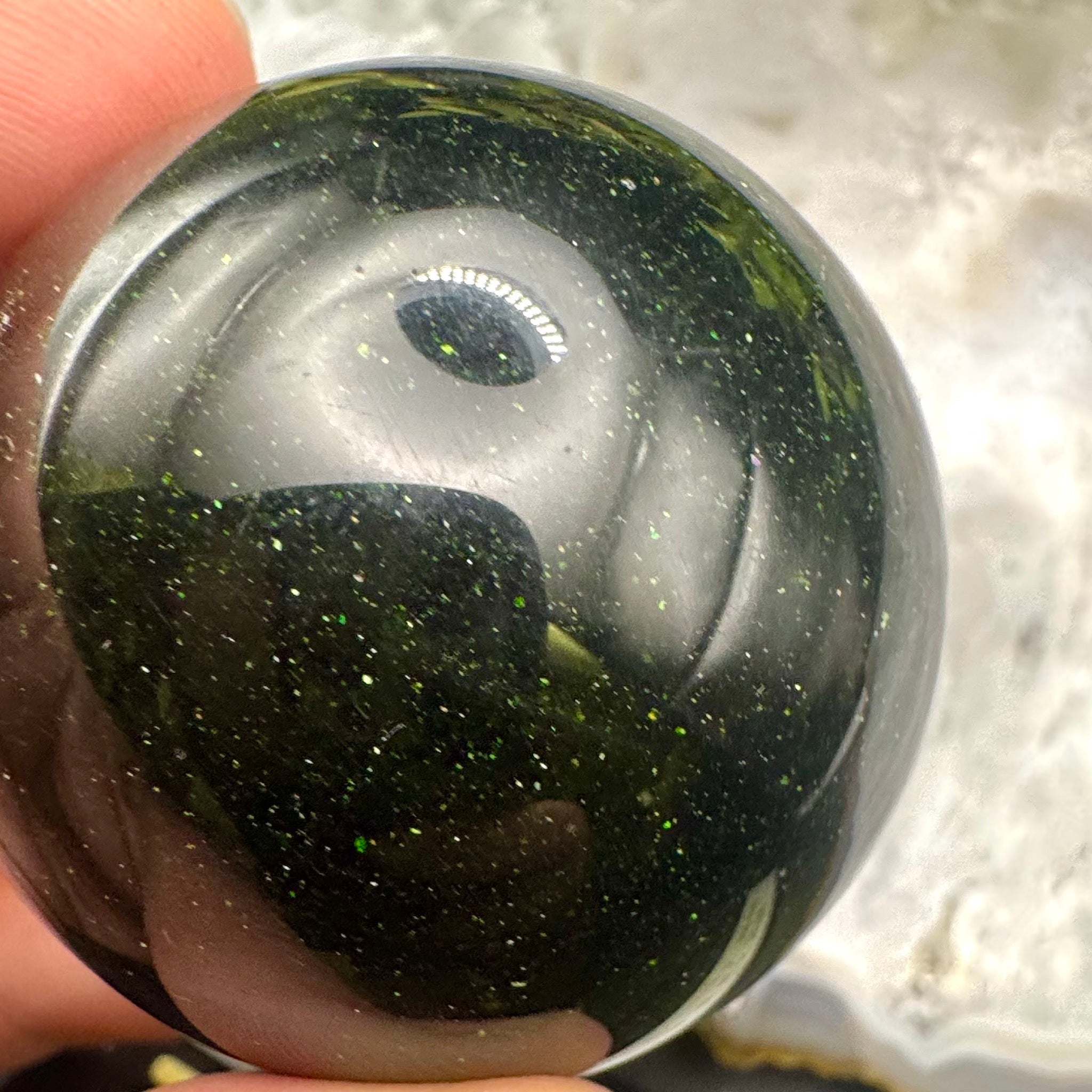 Green Goldstone Sphere