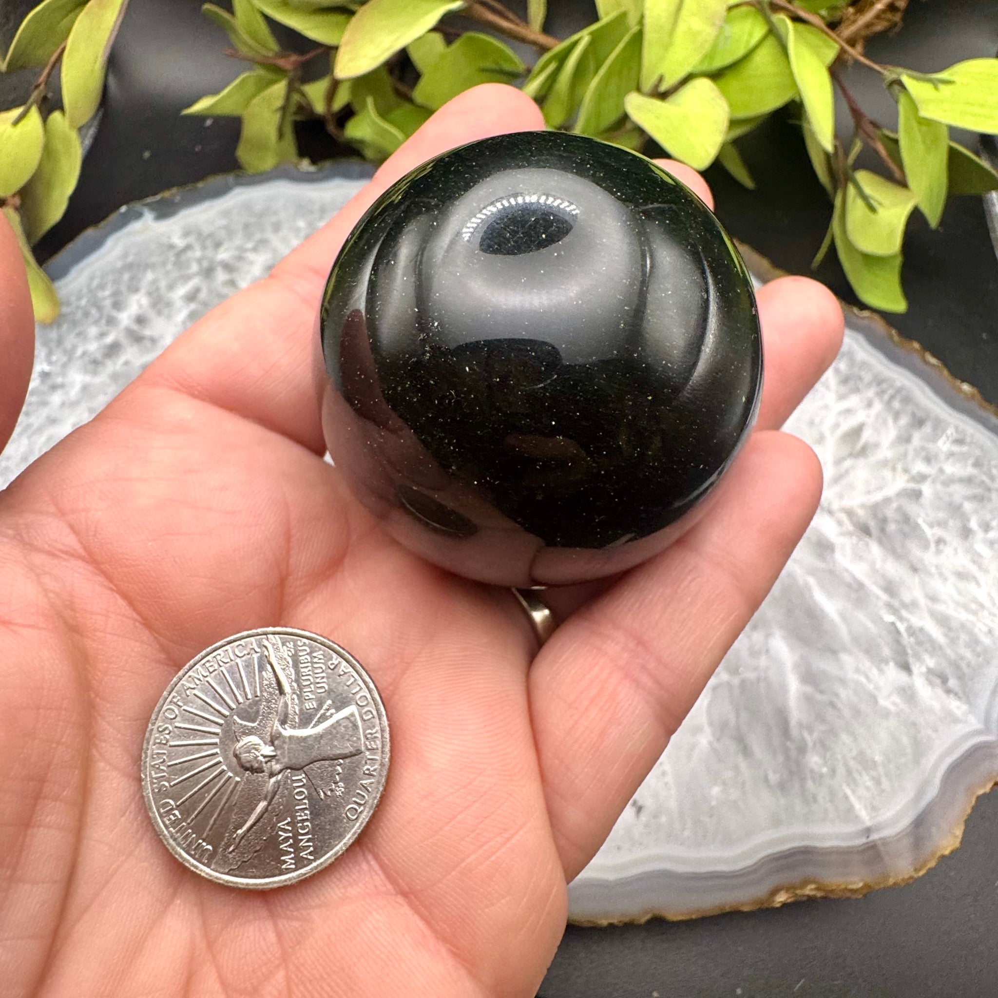 Green Goldstone Sphere