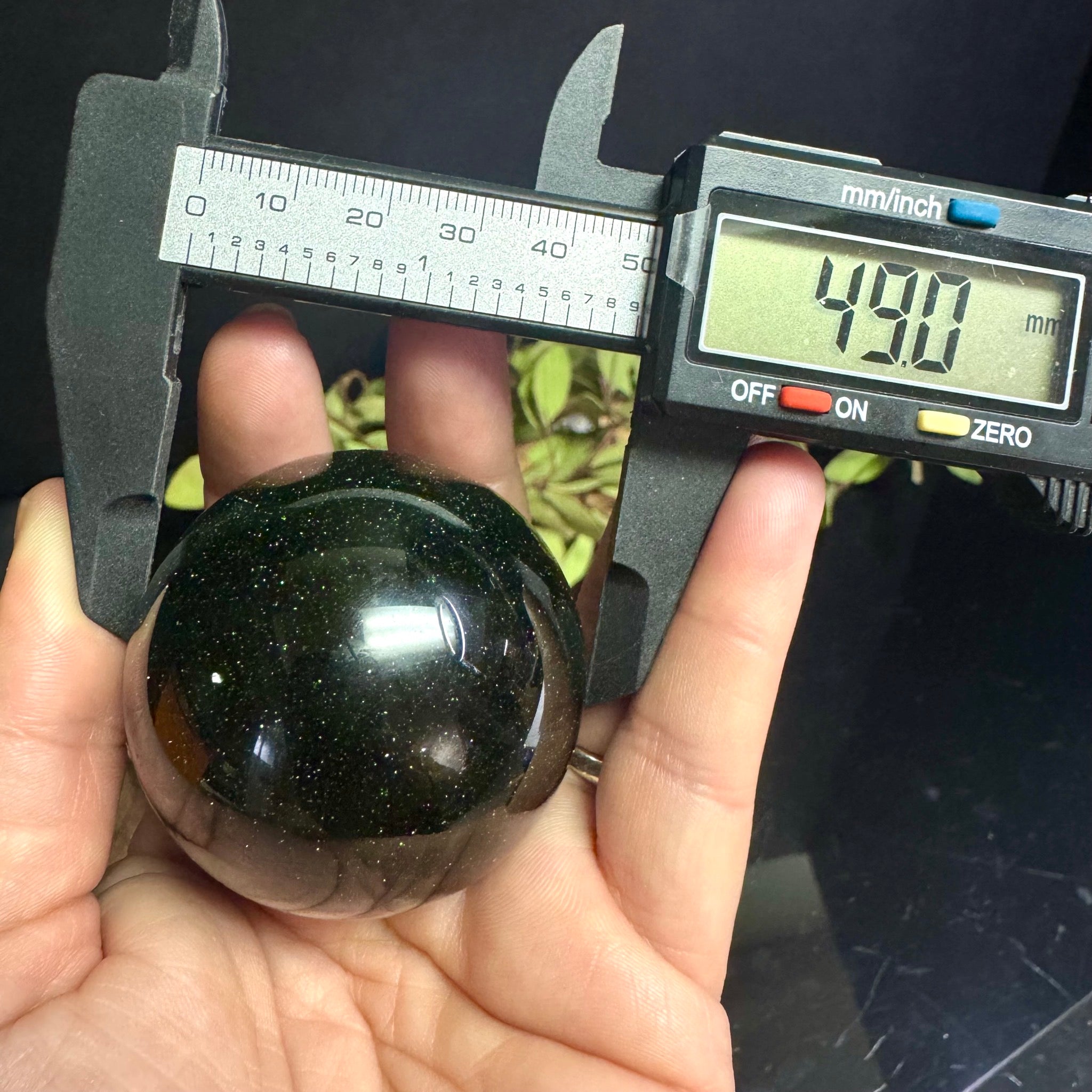 Green Goldstone Sphere