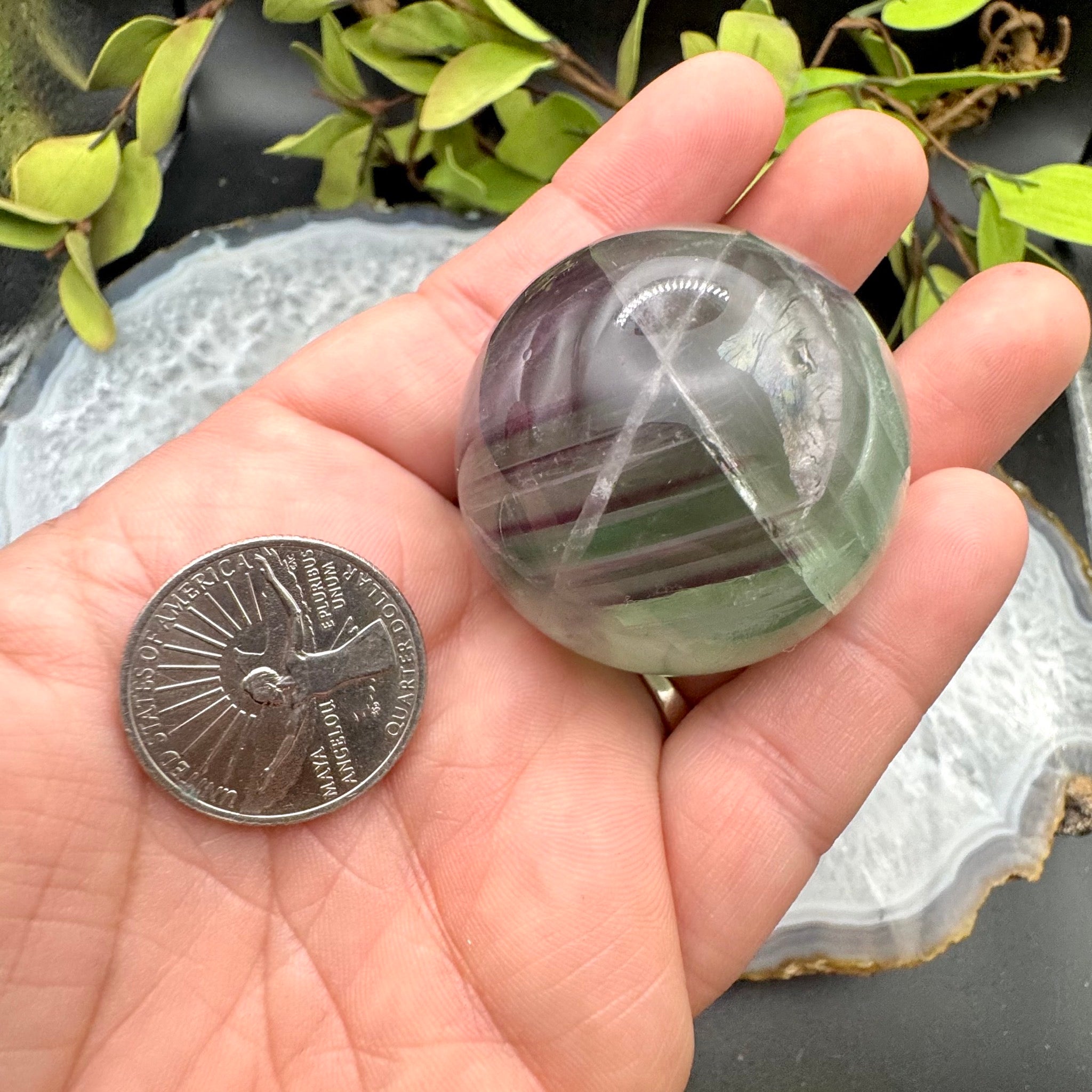 Rainbow Fluorite Sphere