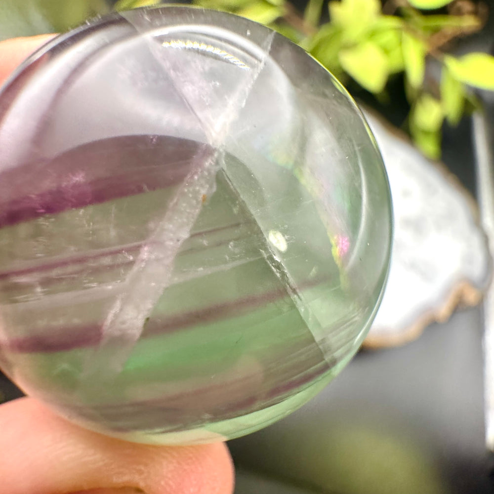 Rainbow Fluorite Sphere