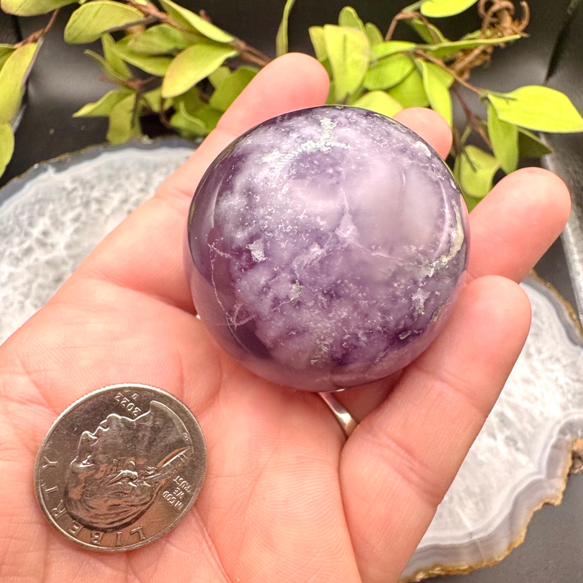 Purple Fluorite Sphere