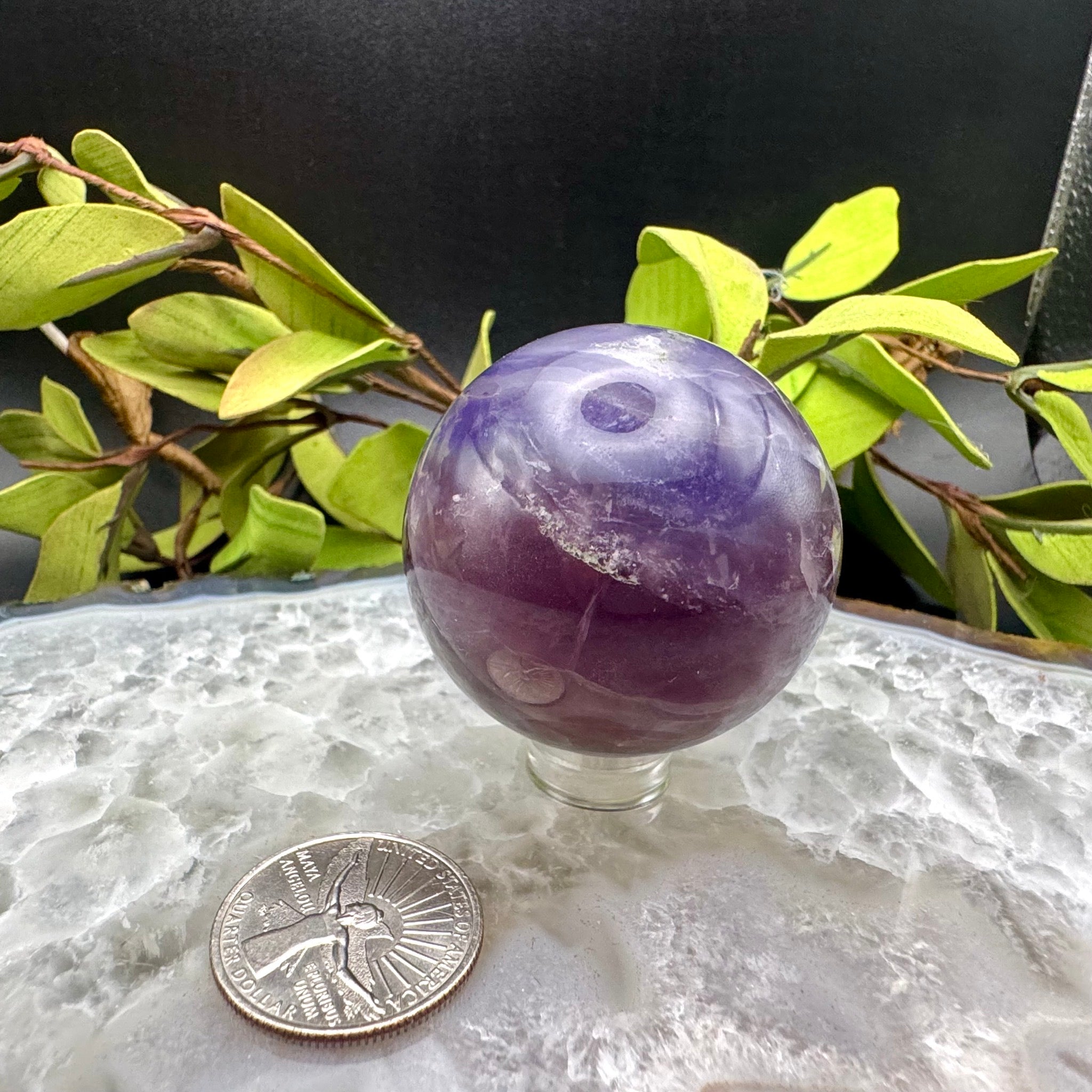 Purple Fluorite Sphere