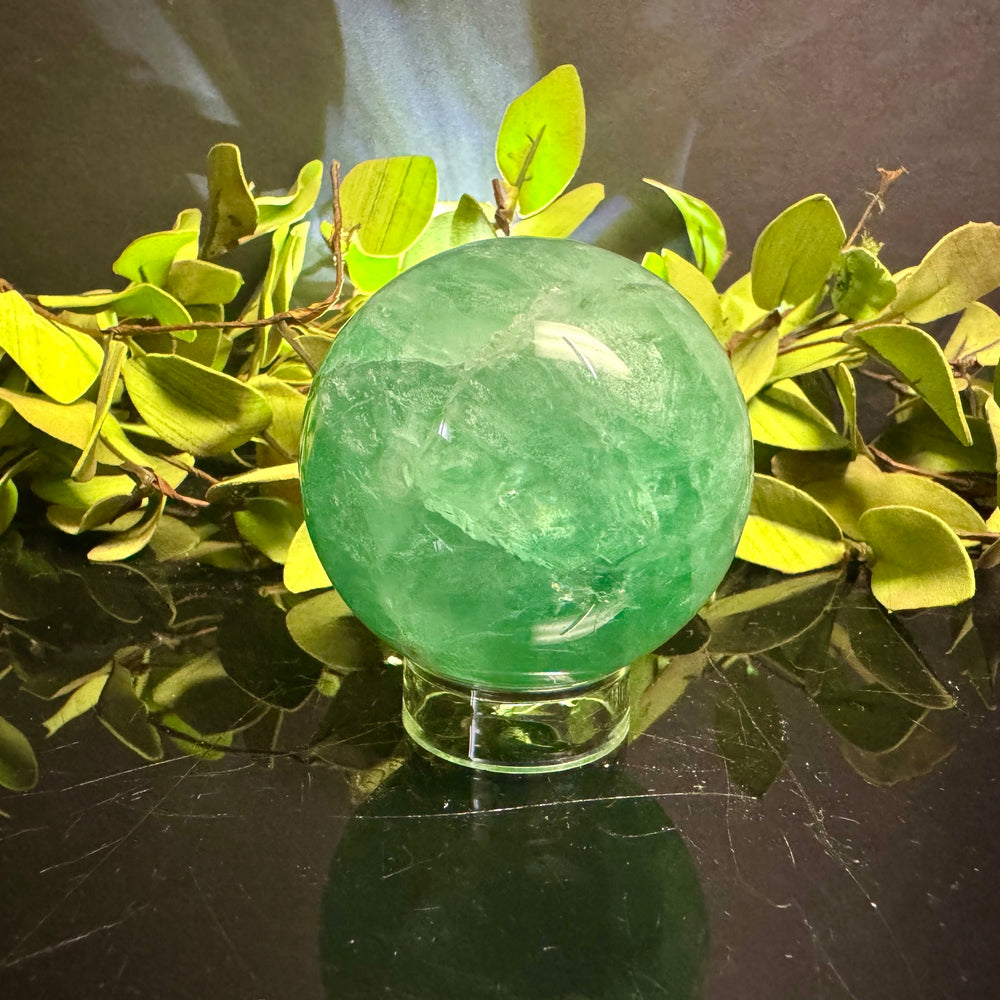 Green Fluorite Sphere