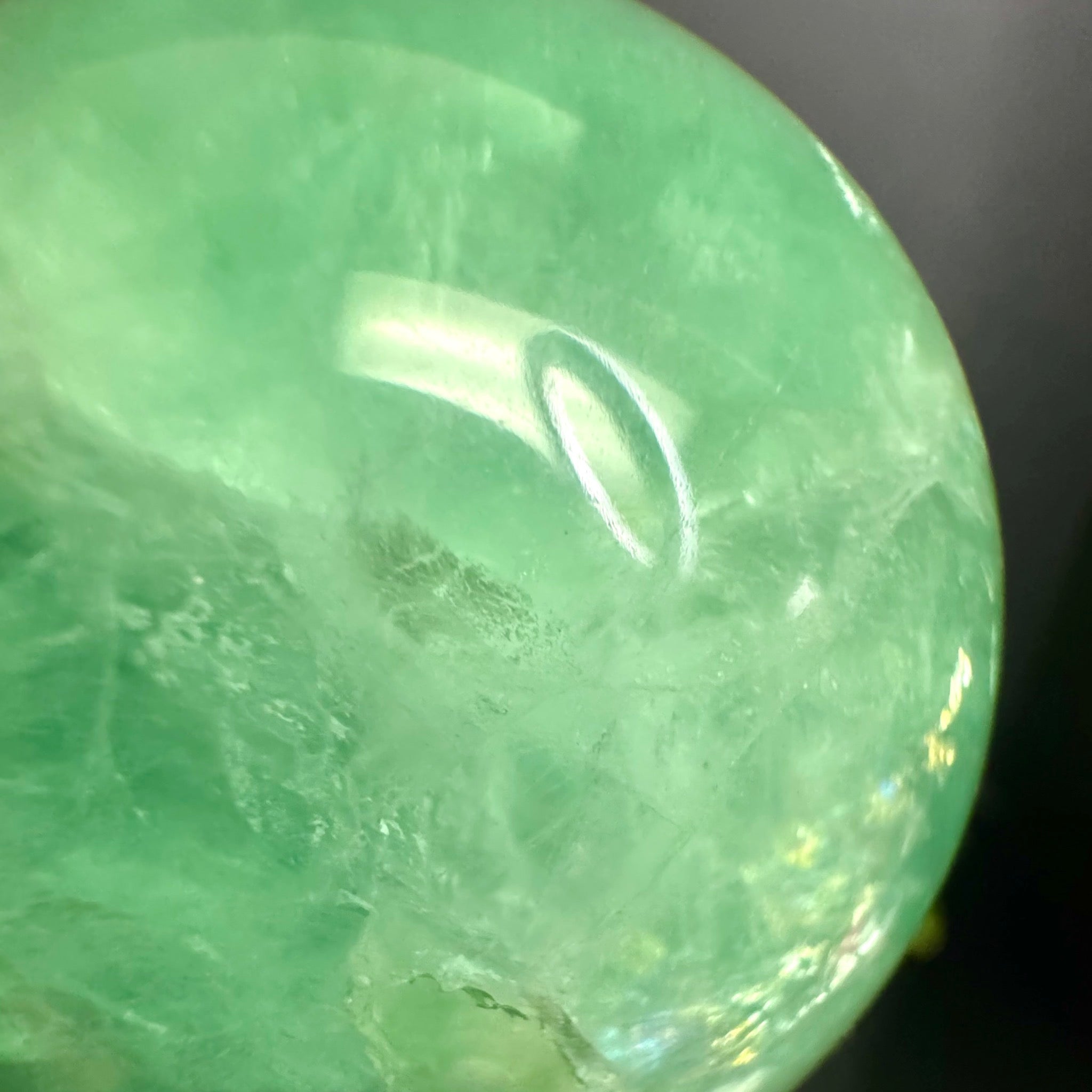 Green Fluorite Sphere