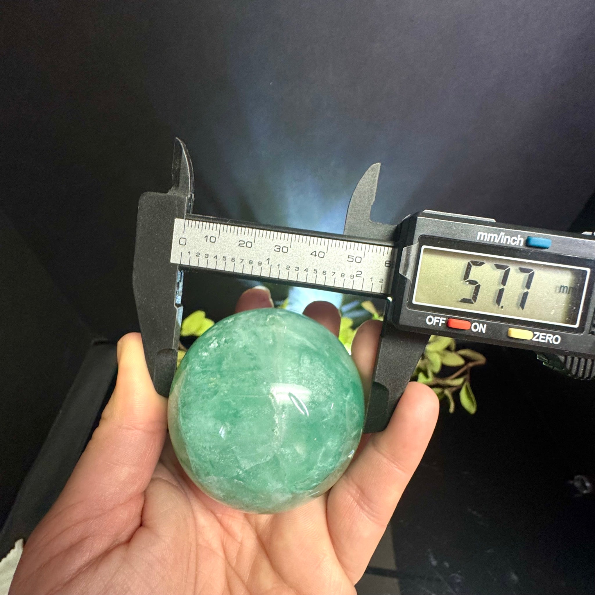 Green Fluorite Sphere