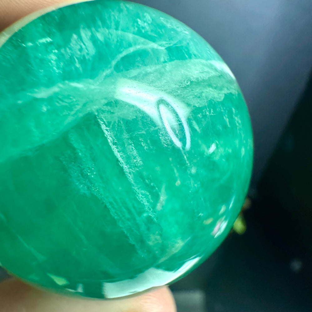 Green Fluorite Sphere