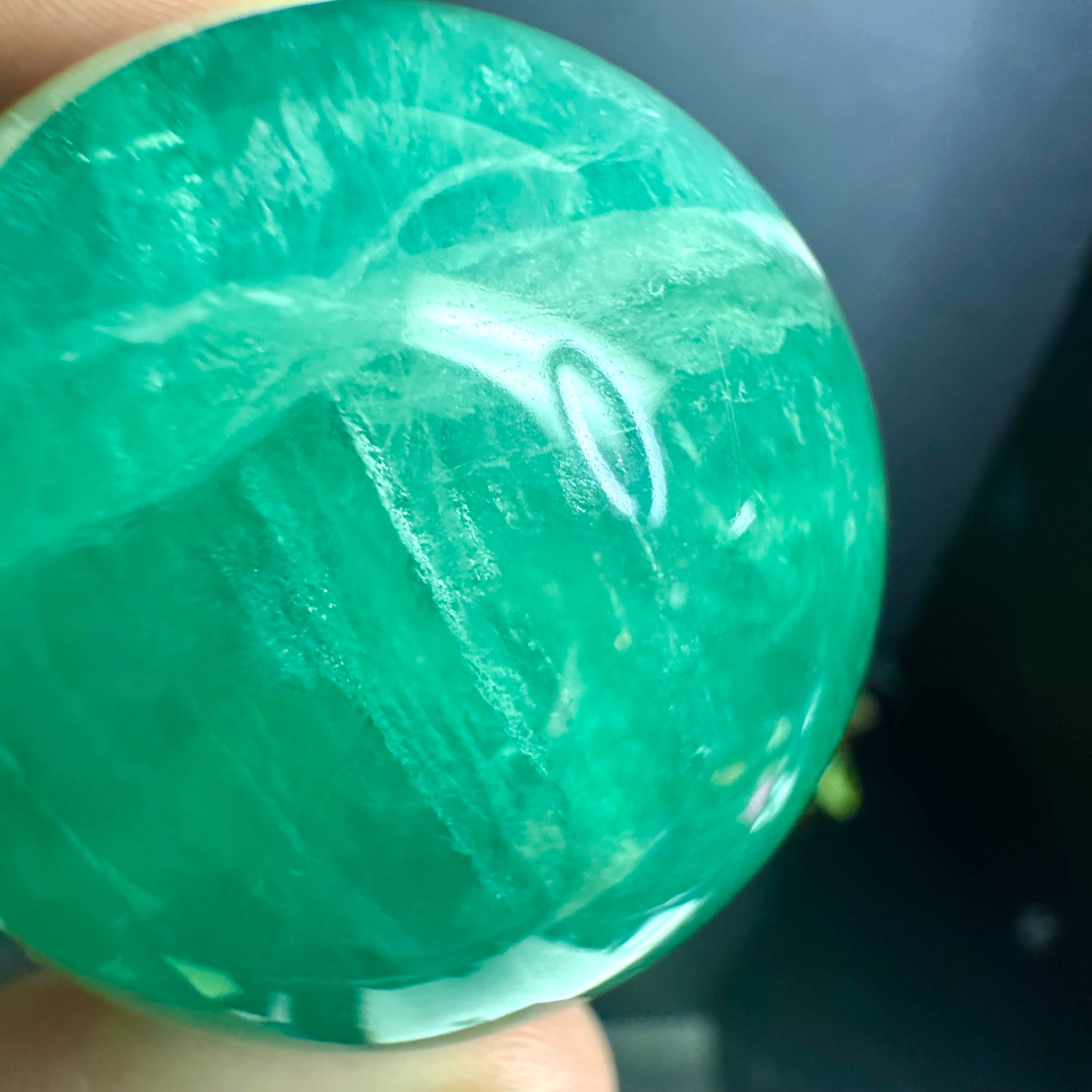 Green Fluorite Sphere