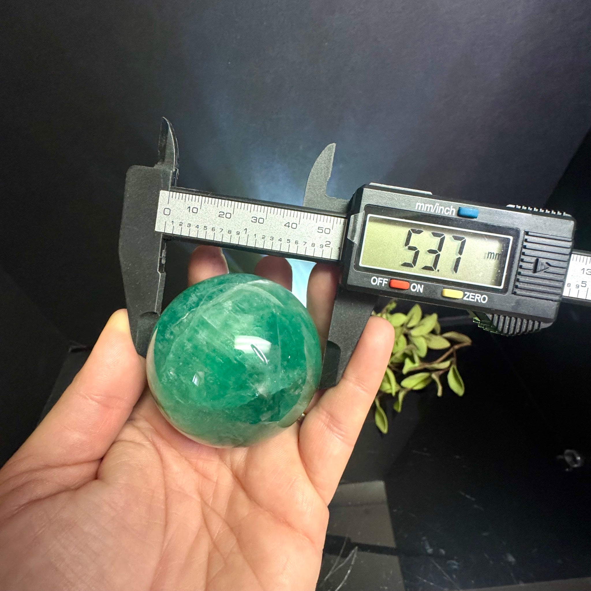 Green Fluorite Sphere