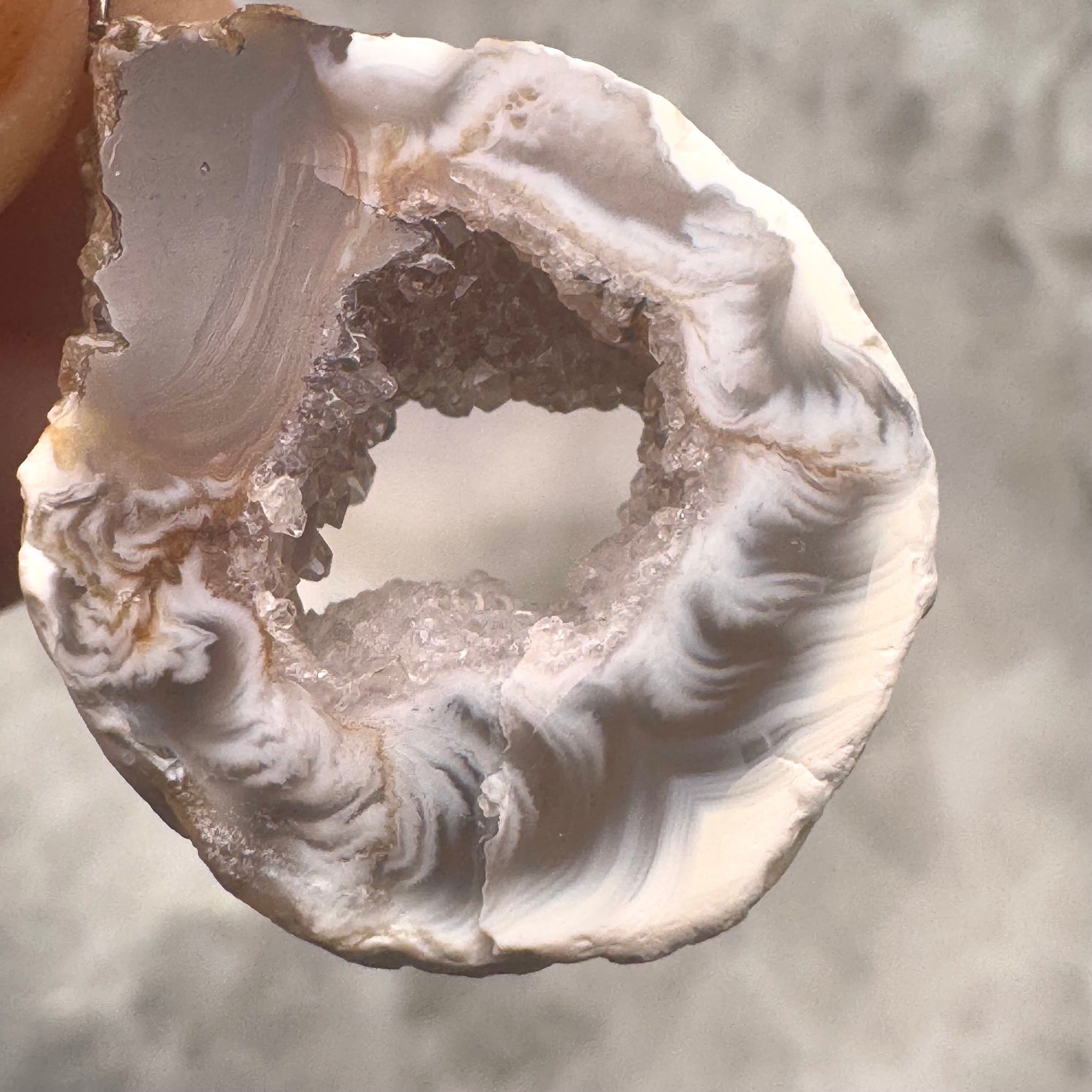 Oco Agate Geode Slice Pendant