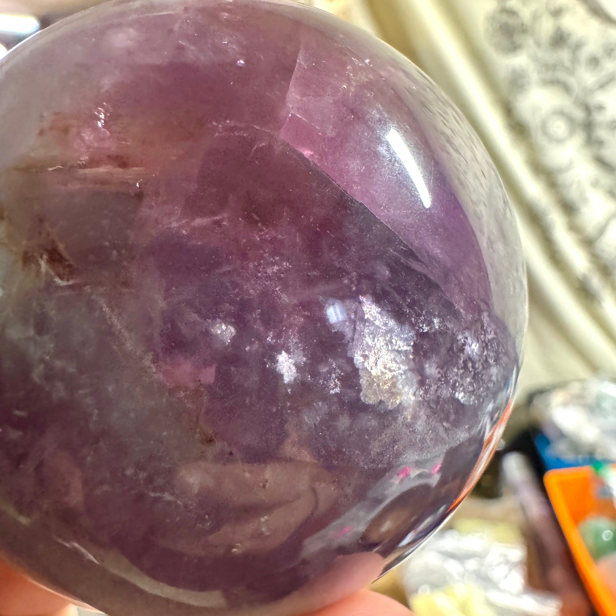 Rainbow Fluorite Sphere