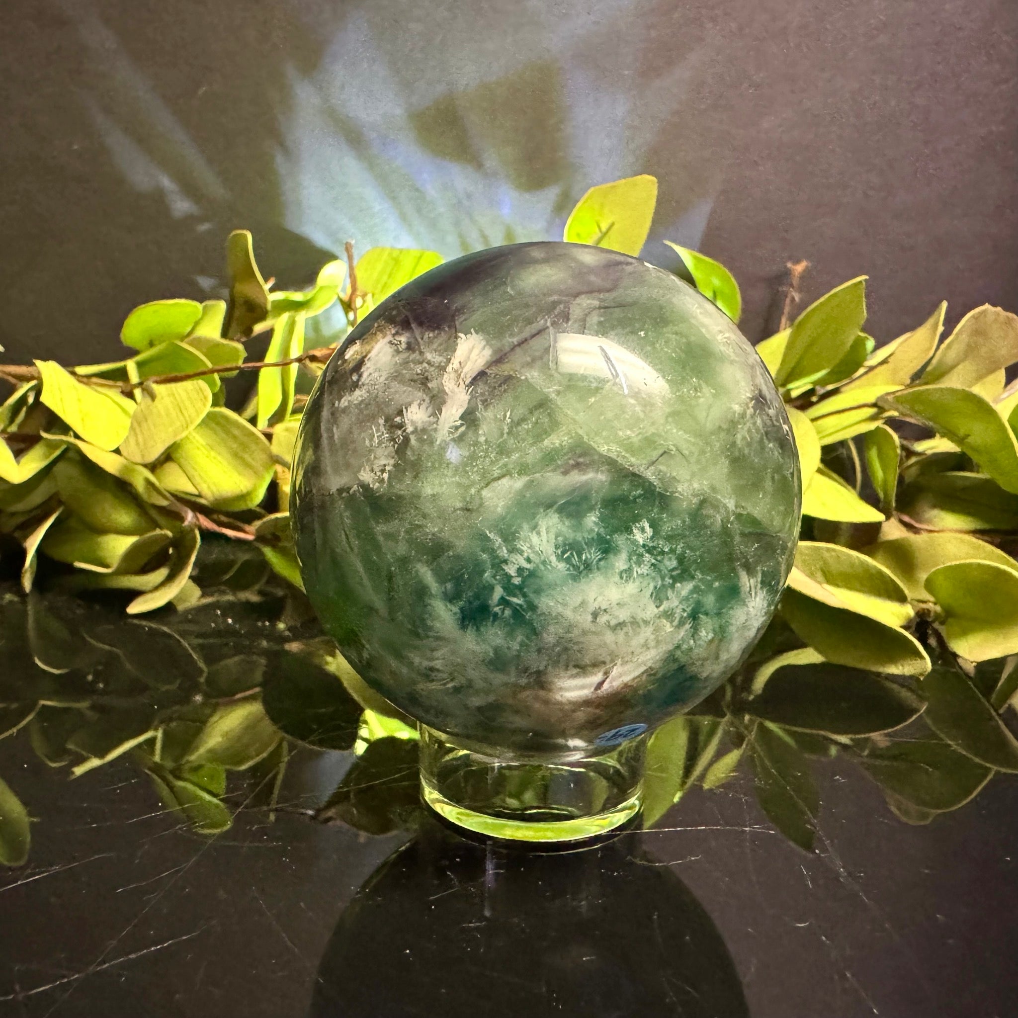 Snowflake Fluorite Sphere
