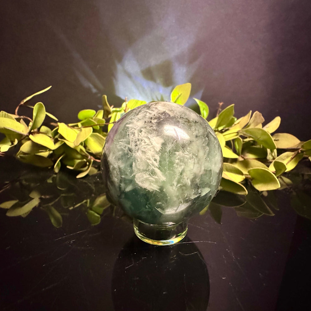 Snowflake Fluorite Sphere