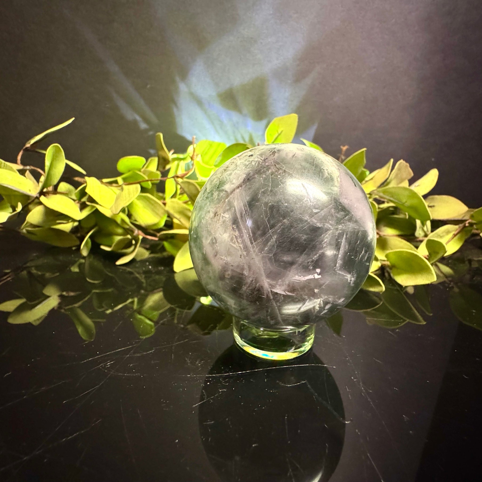 Snowflake Fluorite Sphere