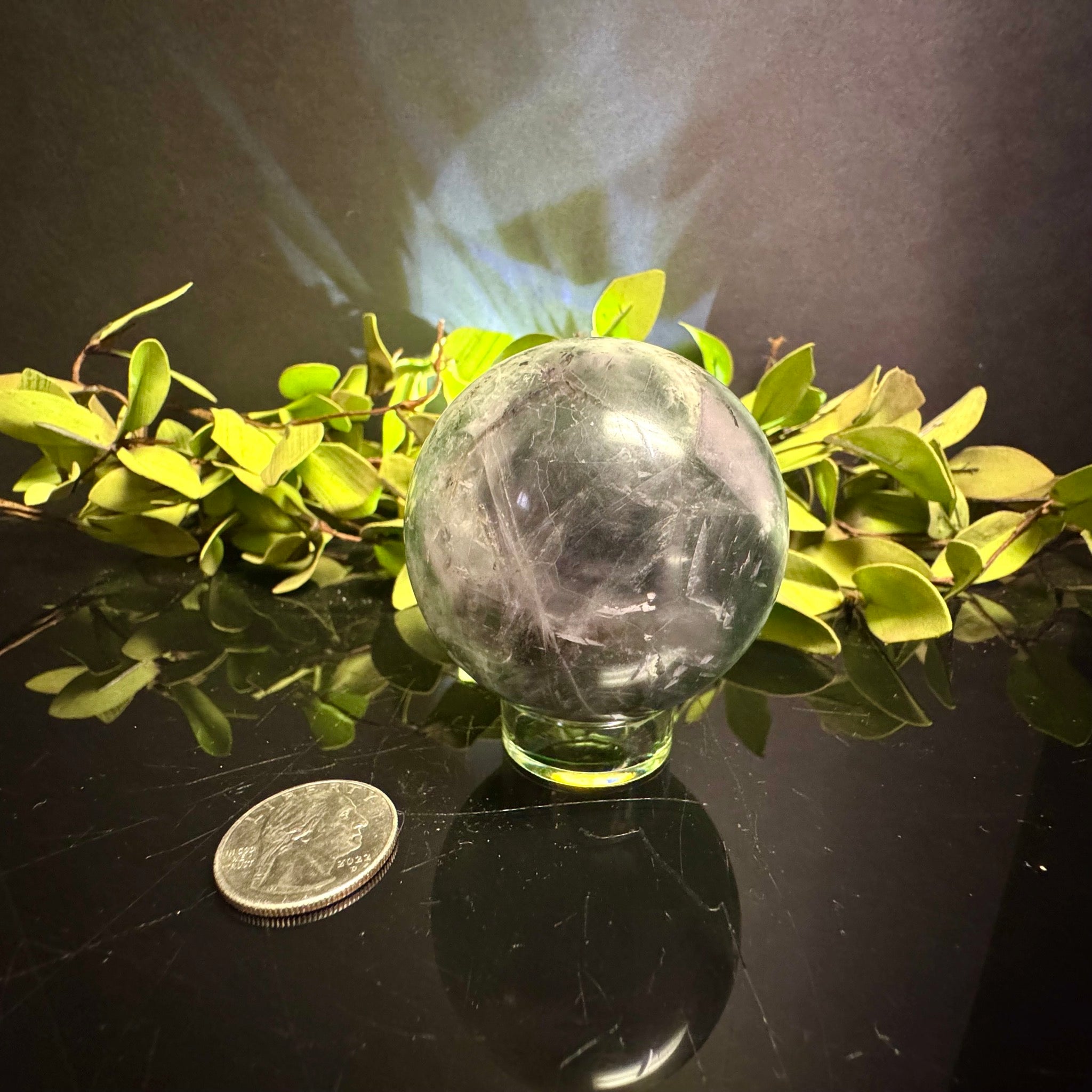 Snowflake Fluorite Sphere