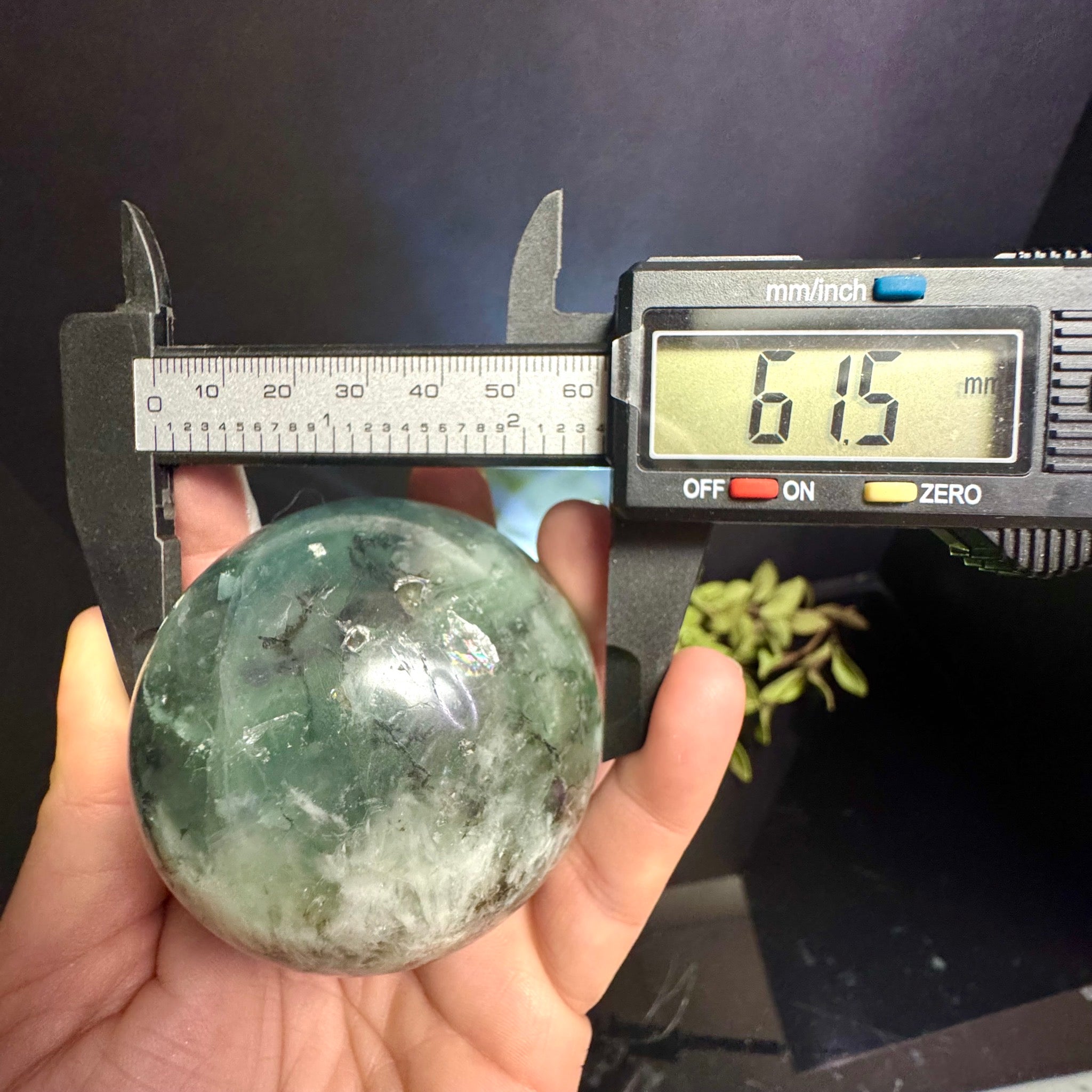 Snowflake Fluorite Sphere