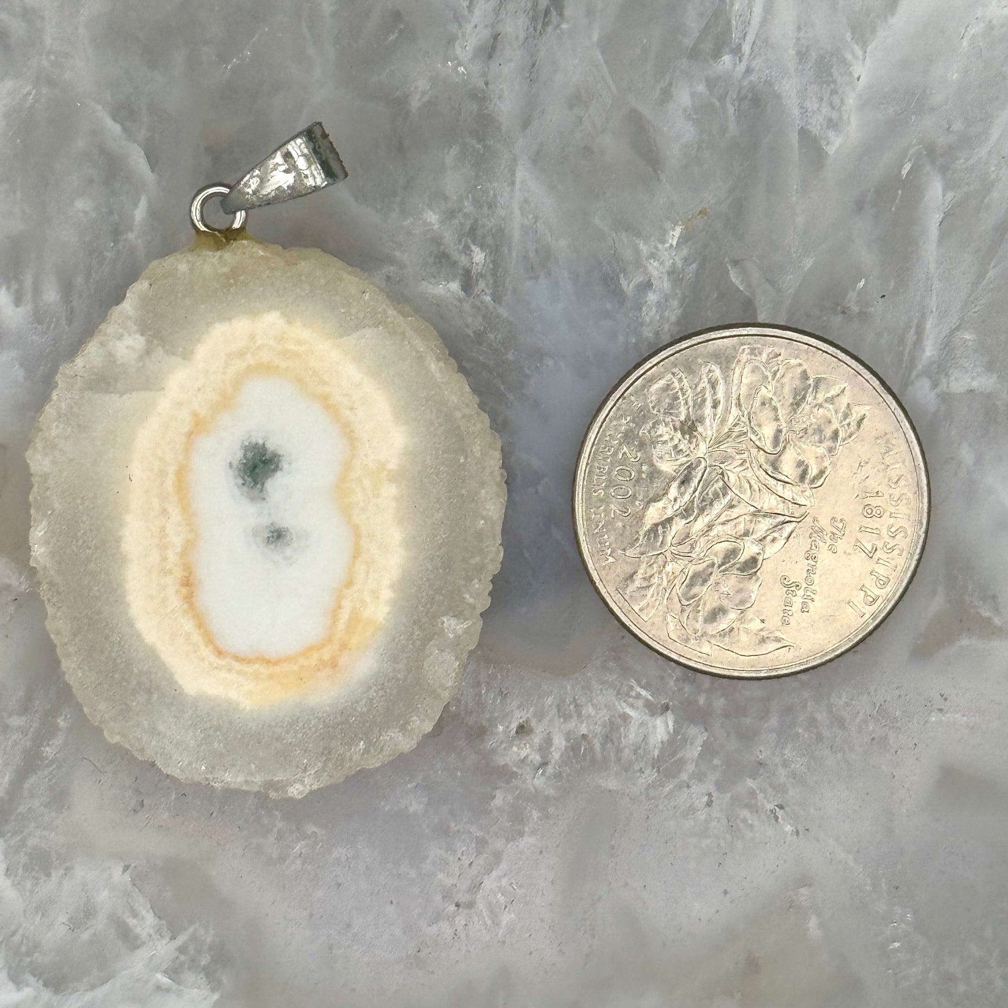 Stalactite Slice Pendant