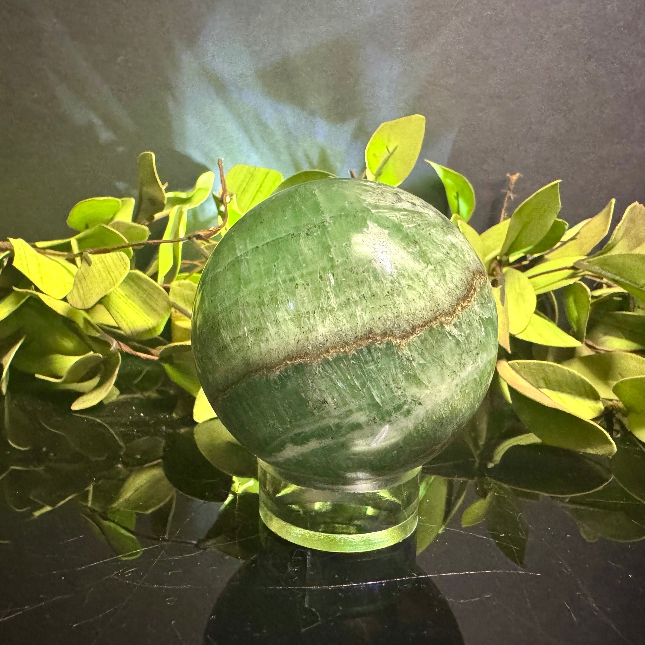 Green Onyx Sphere