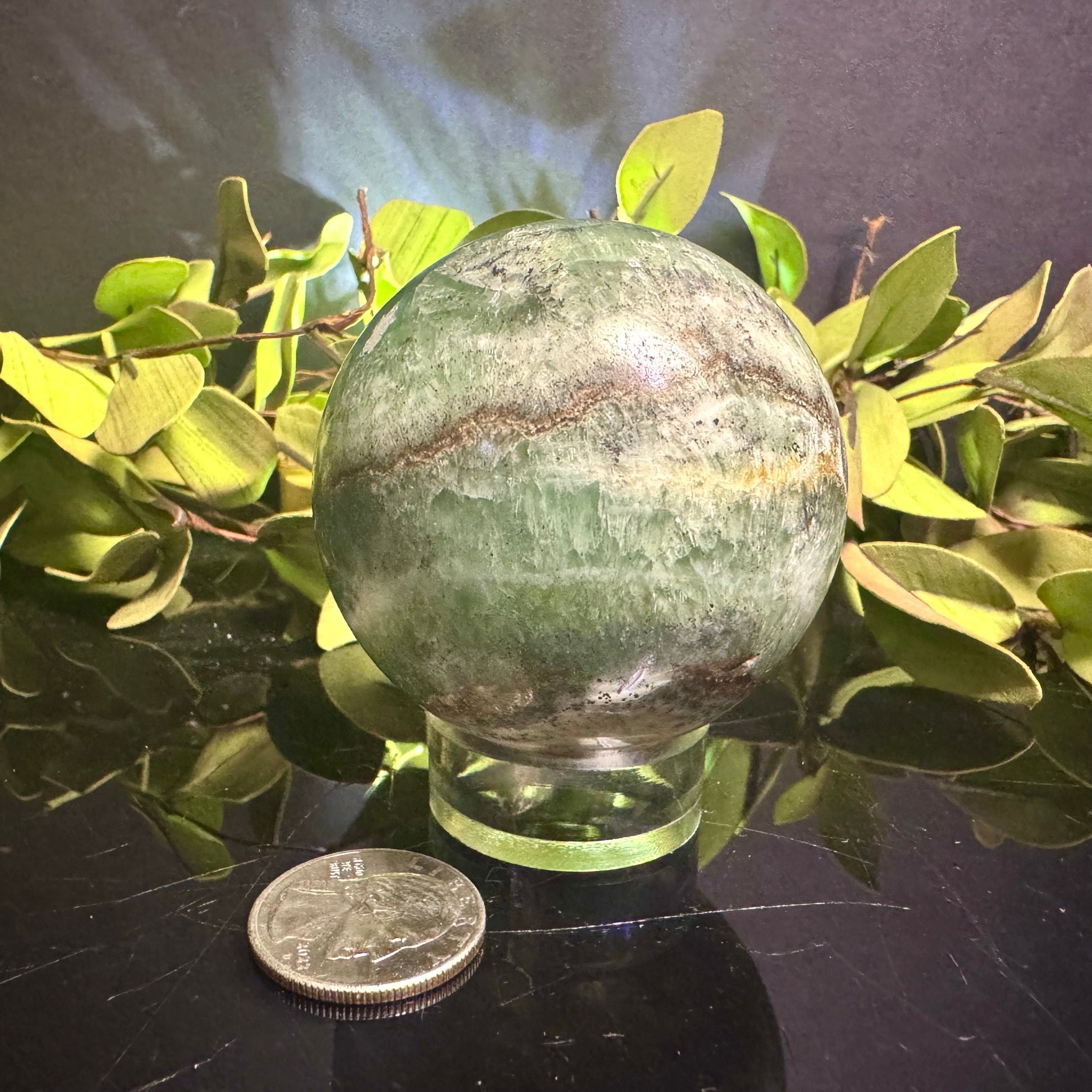 Green Onyx Sphere