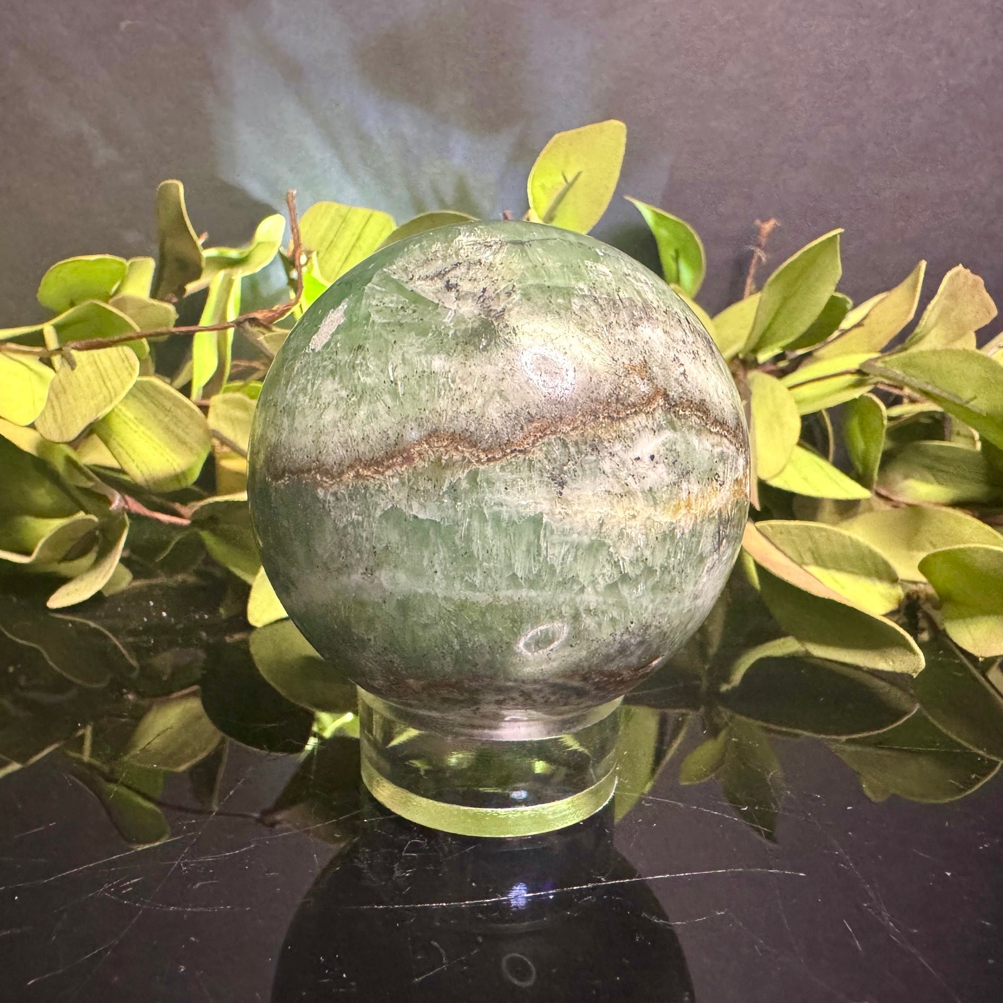 Green Onyx Sphere