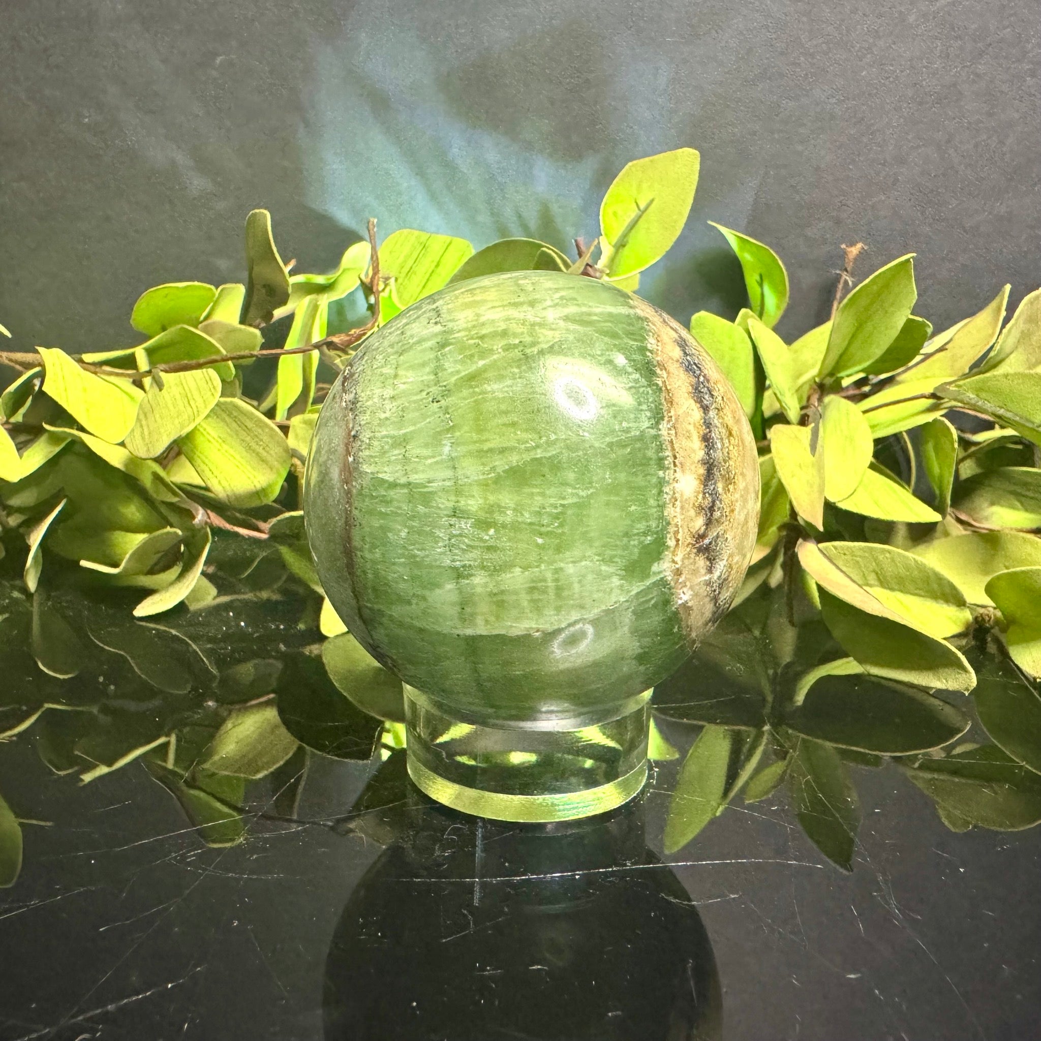 Green Onyx Sphere