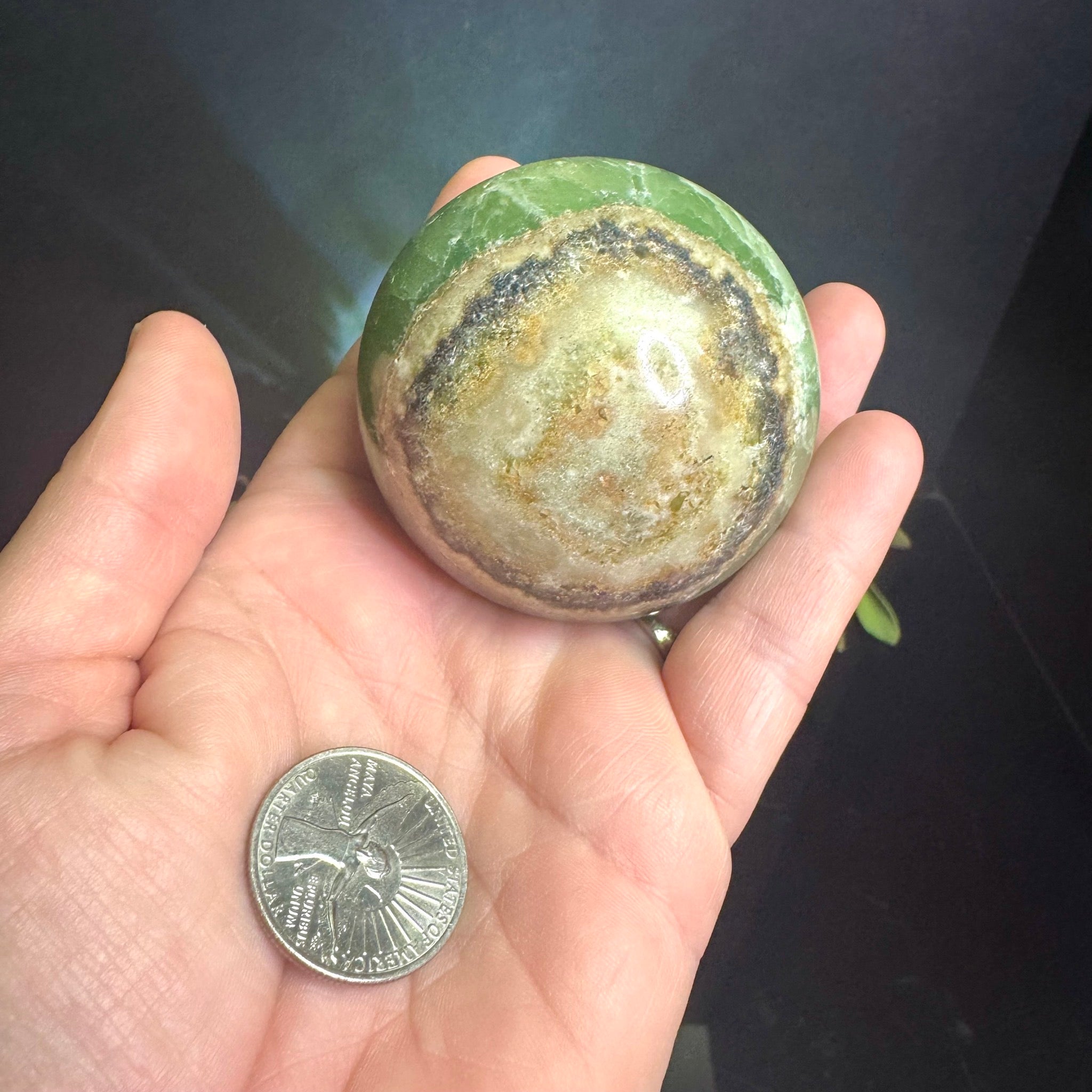 Green Onyx Sphere