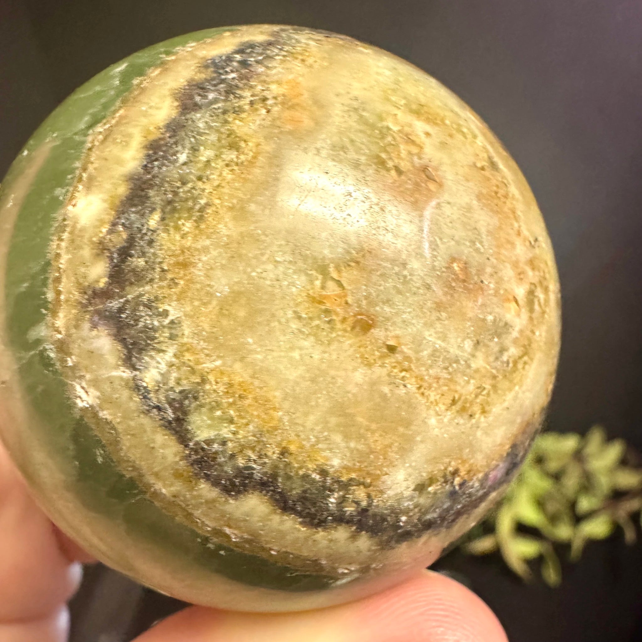 Green Onyx Sphere