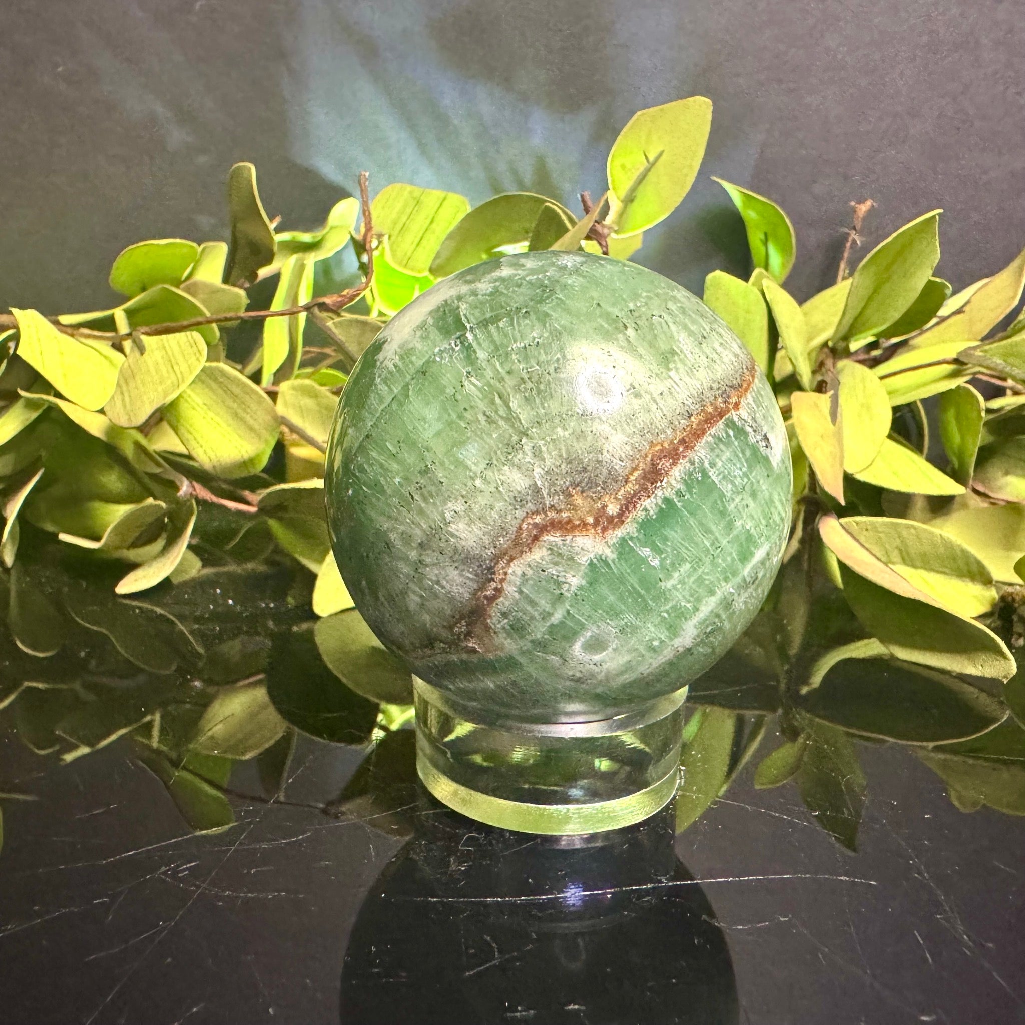 Green Onyx Sphere