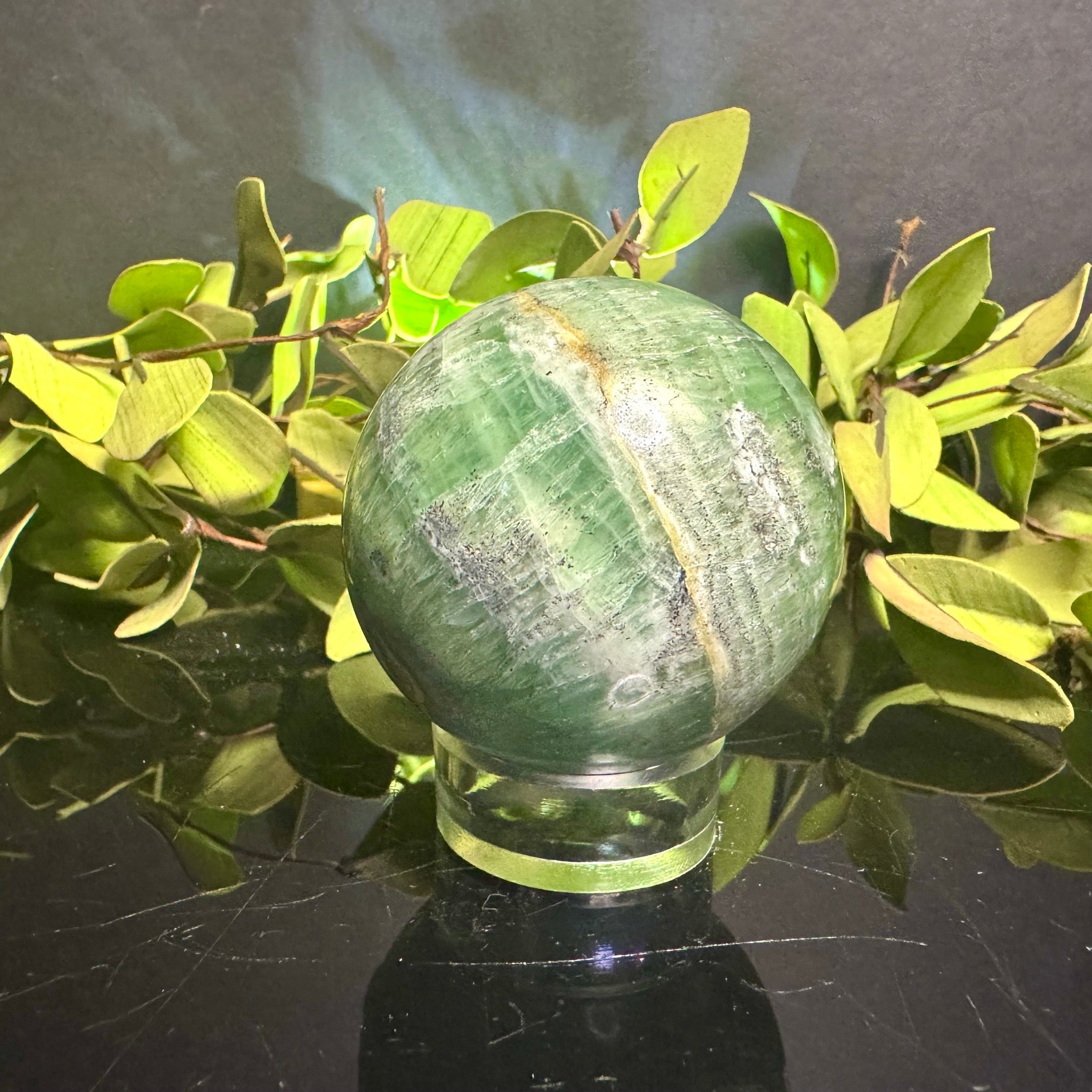 Green Onyx Sphere