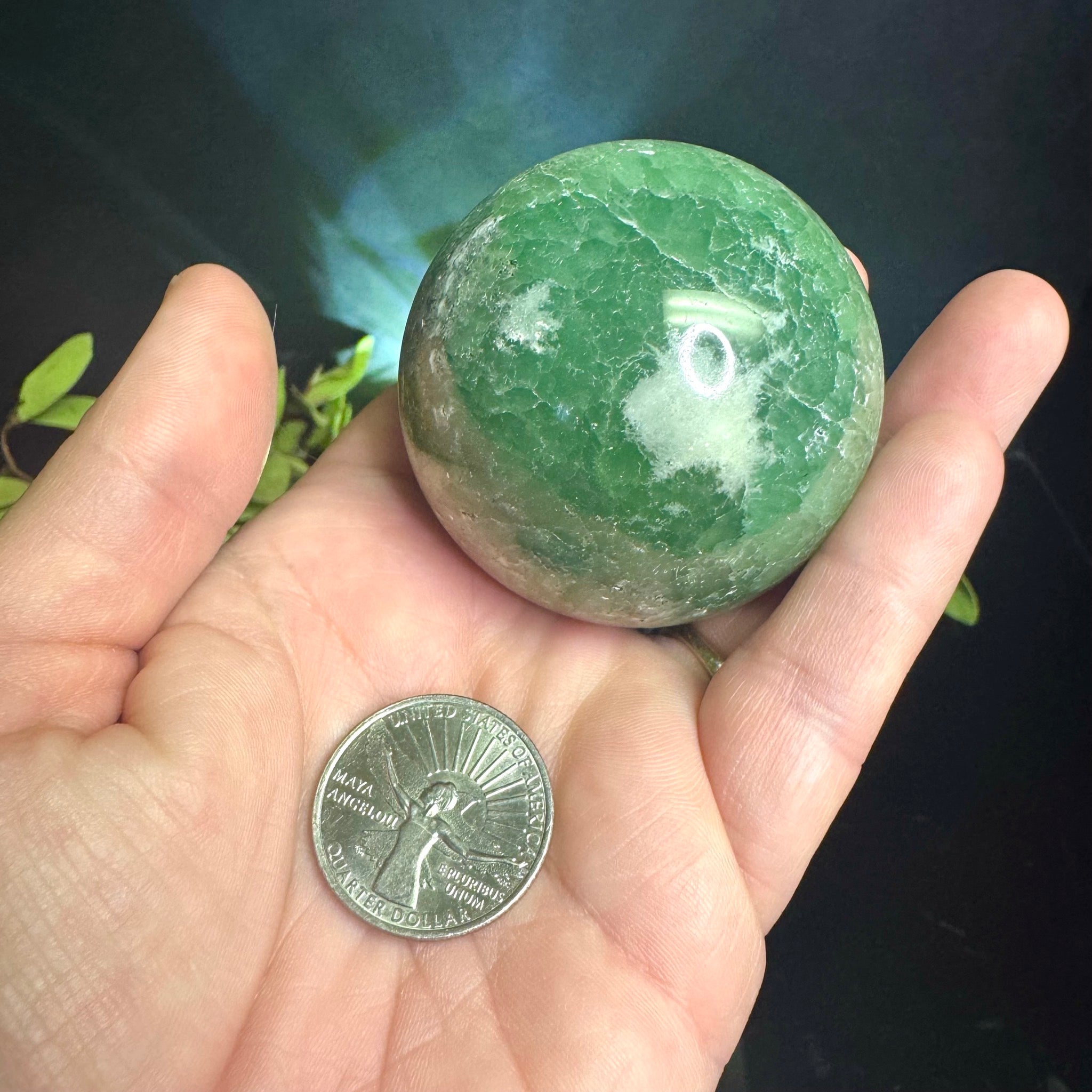 Green Onyx Sphere
