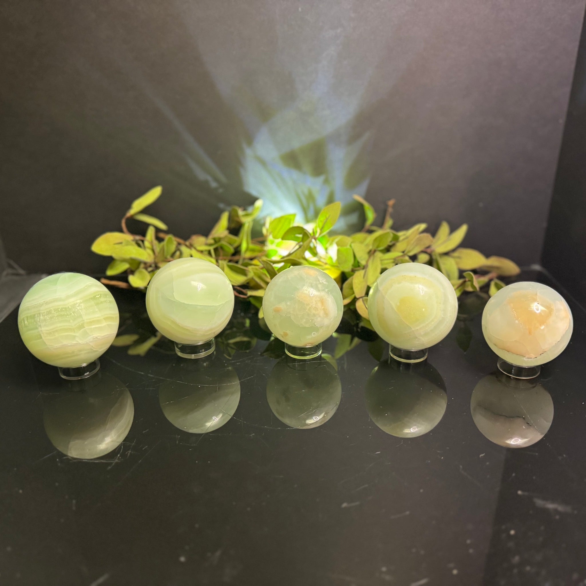 Pistachio Calcite Sphere