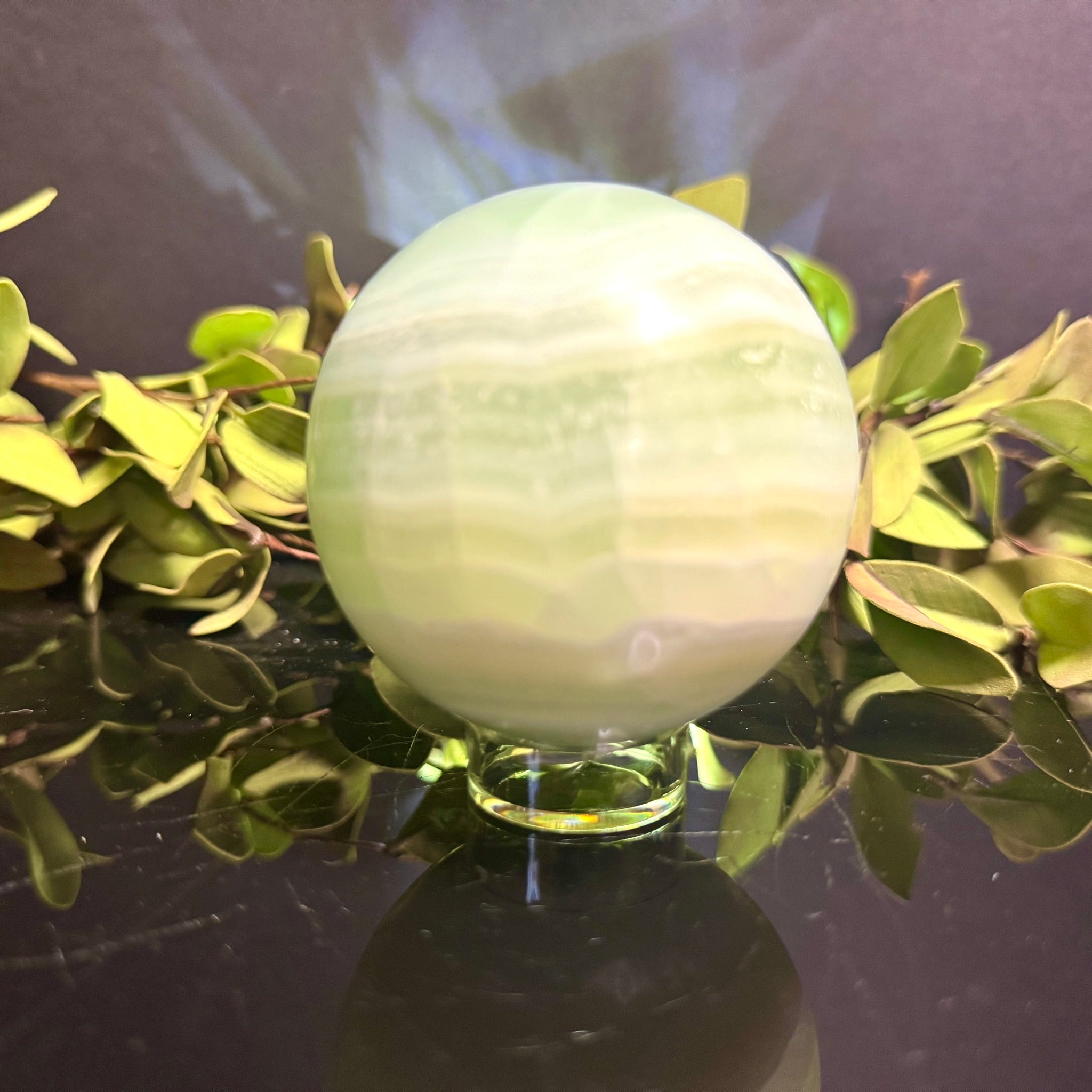 Pistachio Calcite Sphere