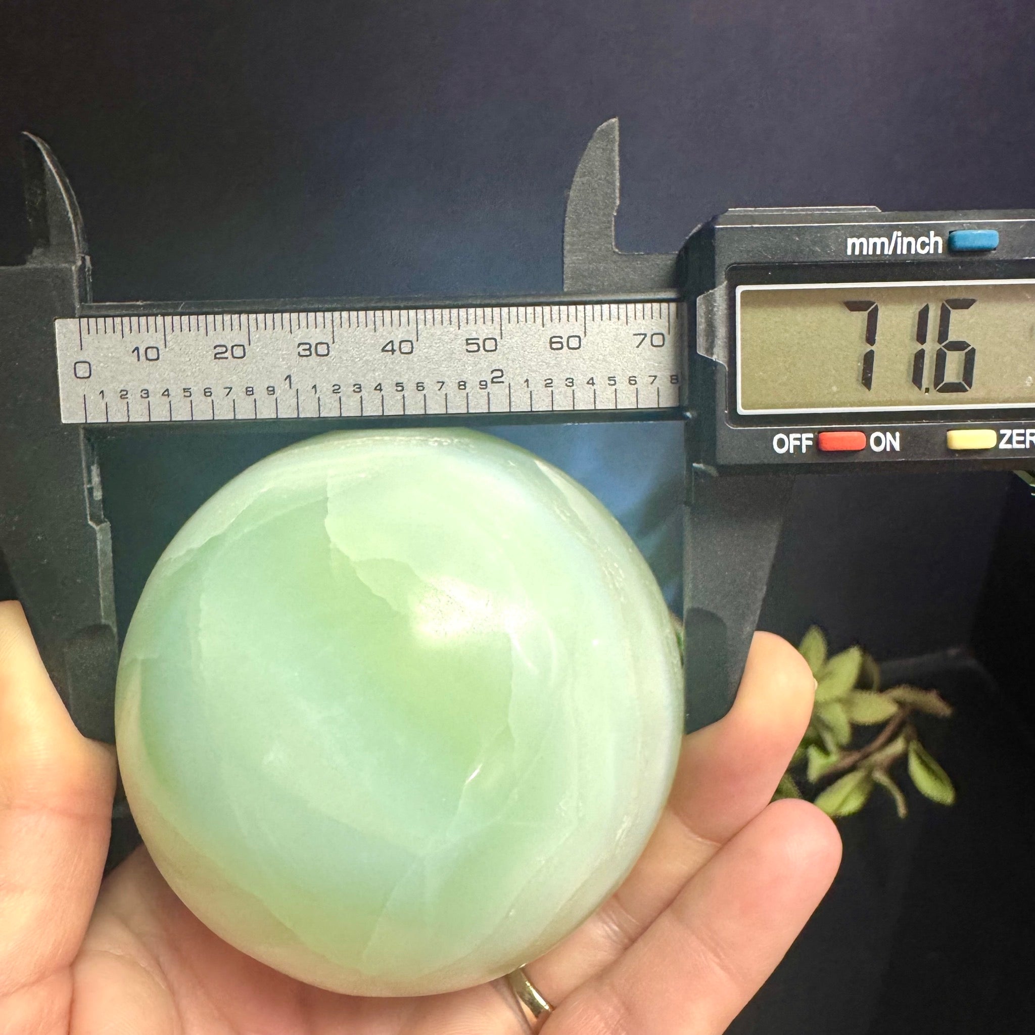 Pistachio Calcite Sphere