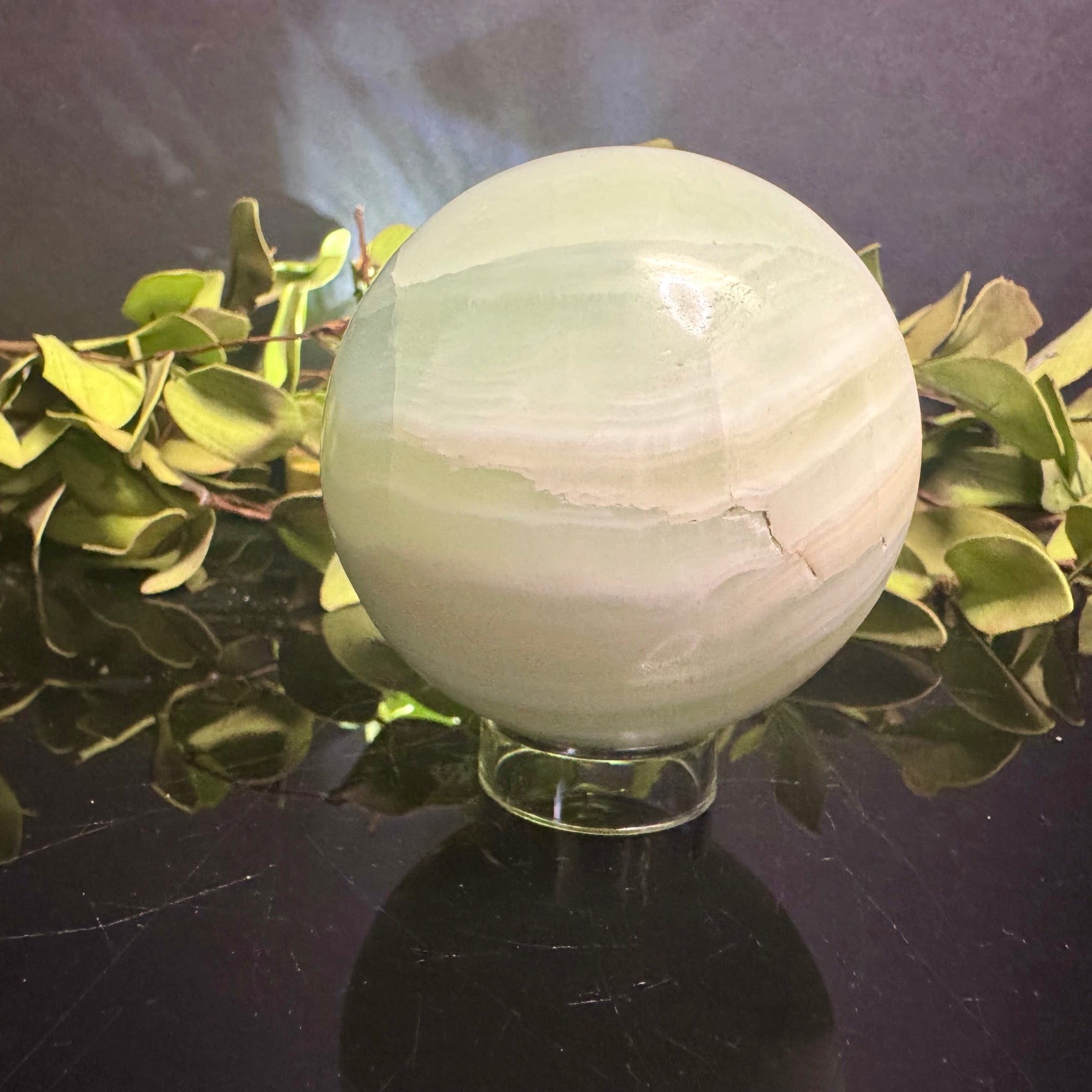 Pistachio Calcite Sphere