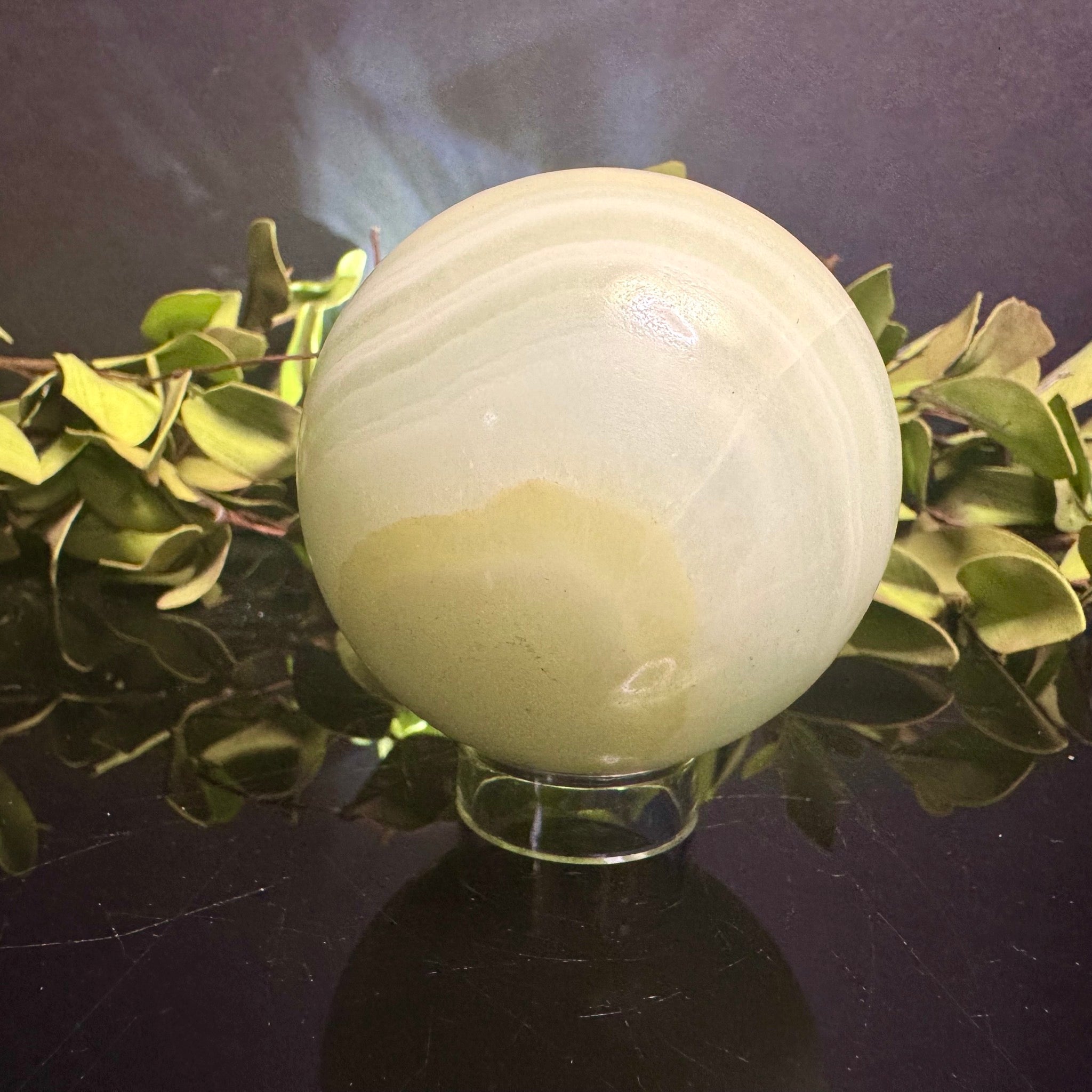 Pistachio Calcite Sphere