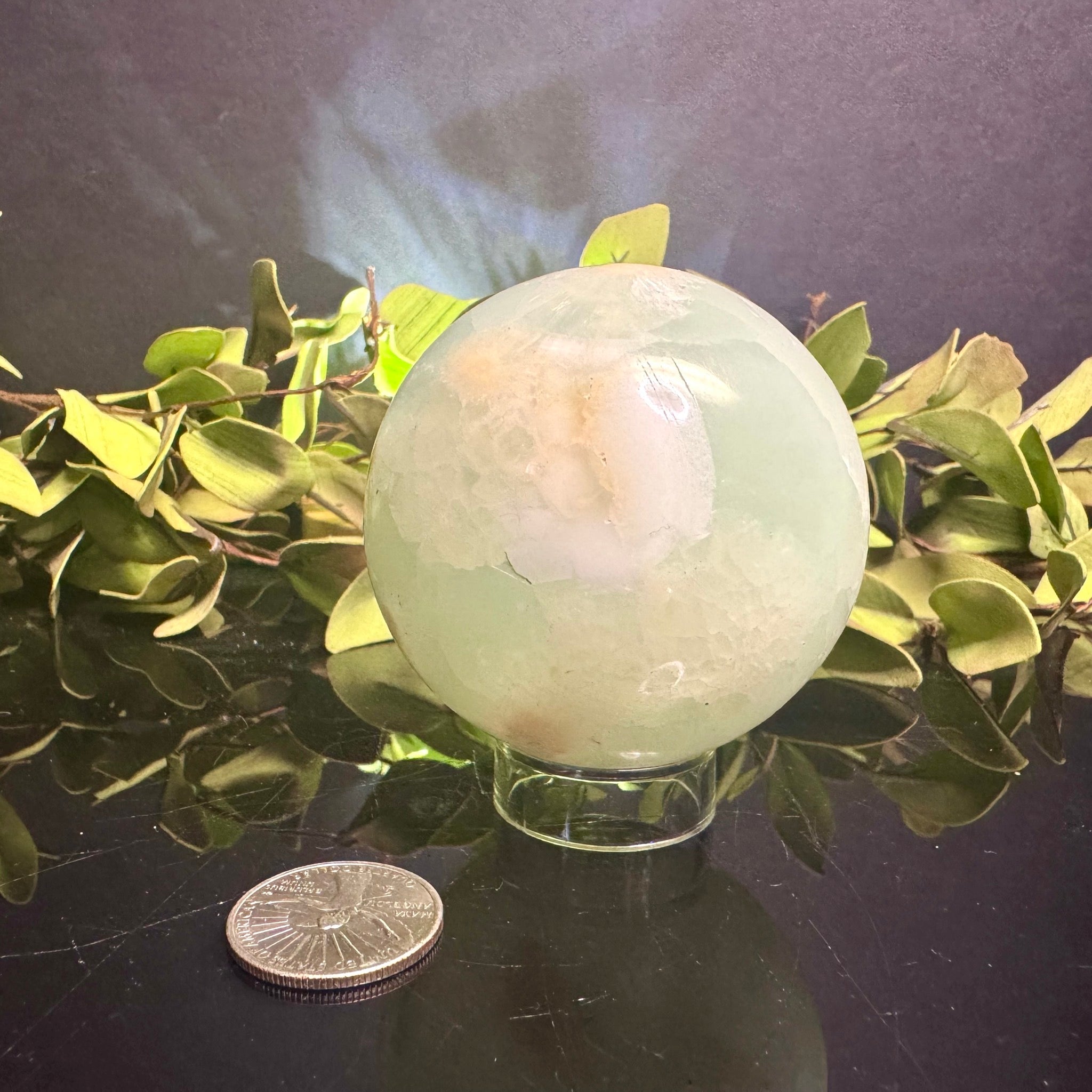 Pistachio Calcite Sphere