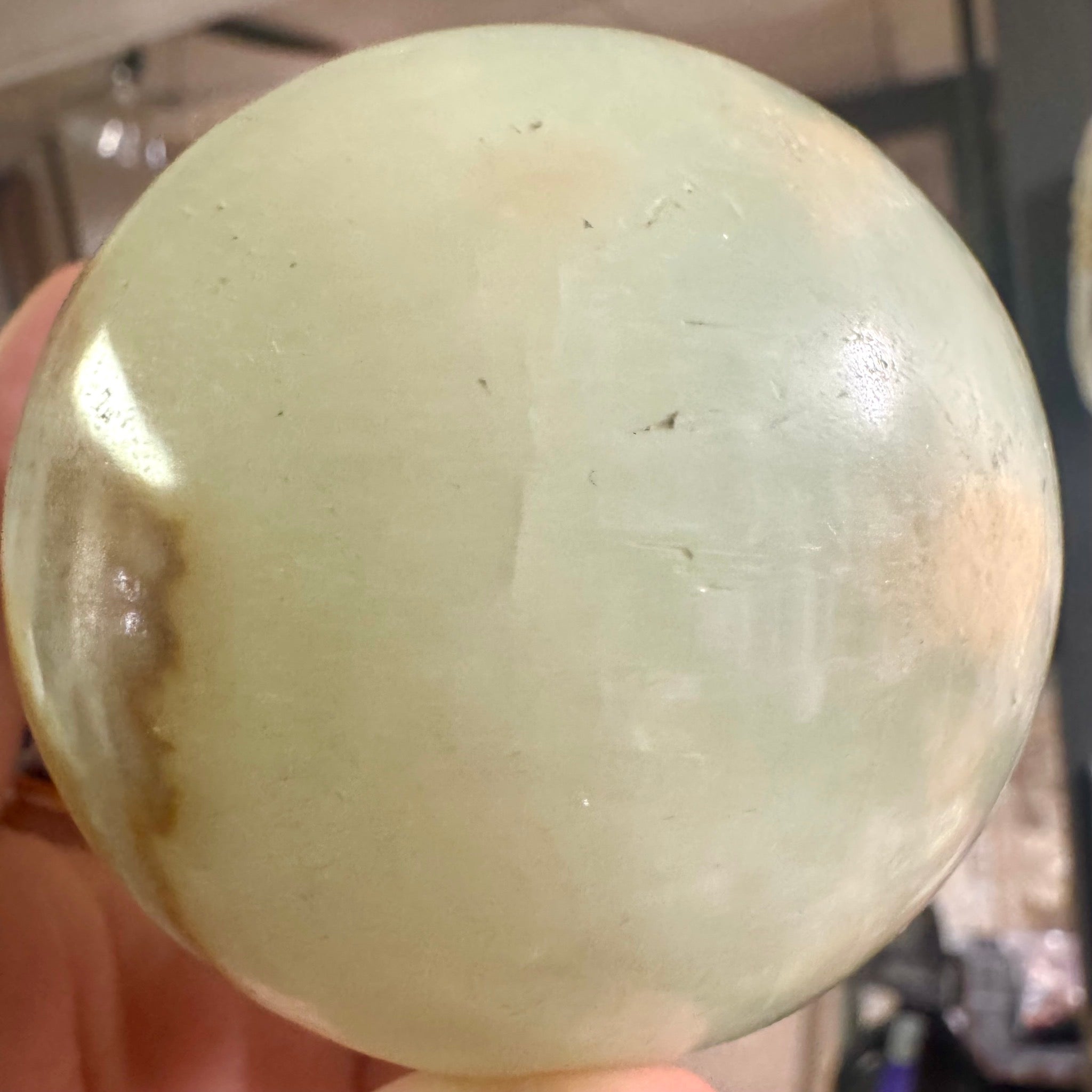 Pistachio Calcite Sphere