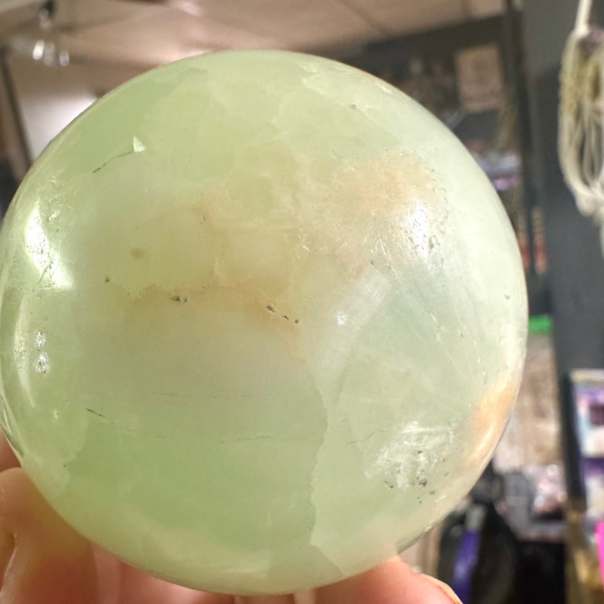 Pistachio Calcite Sphere