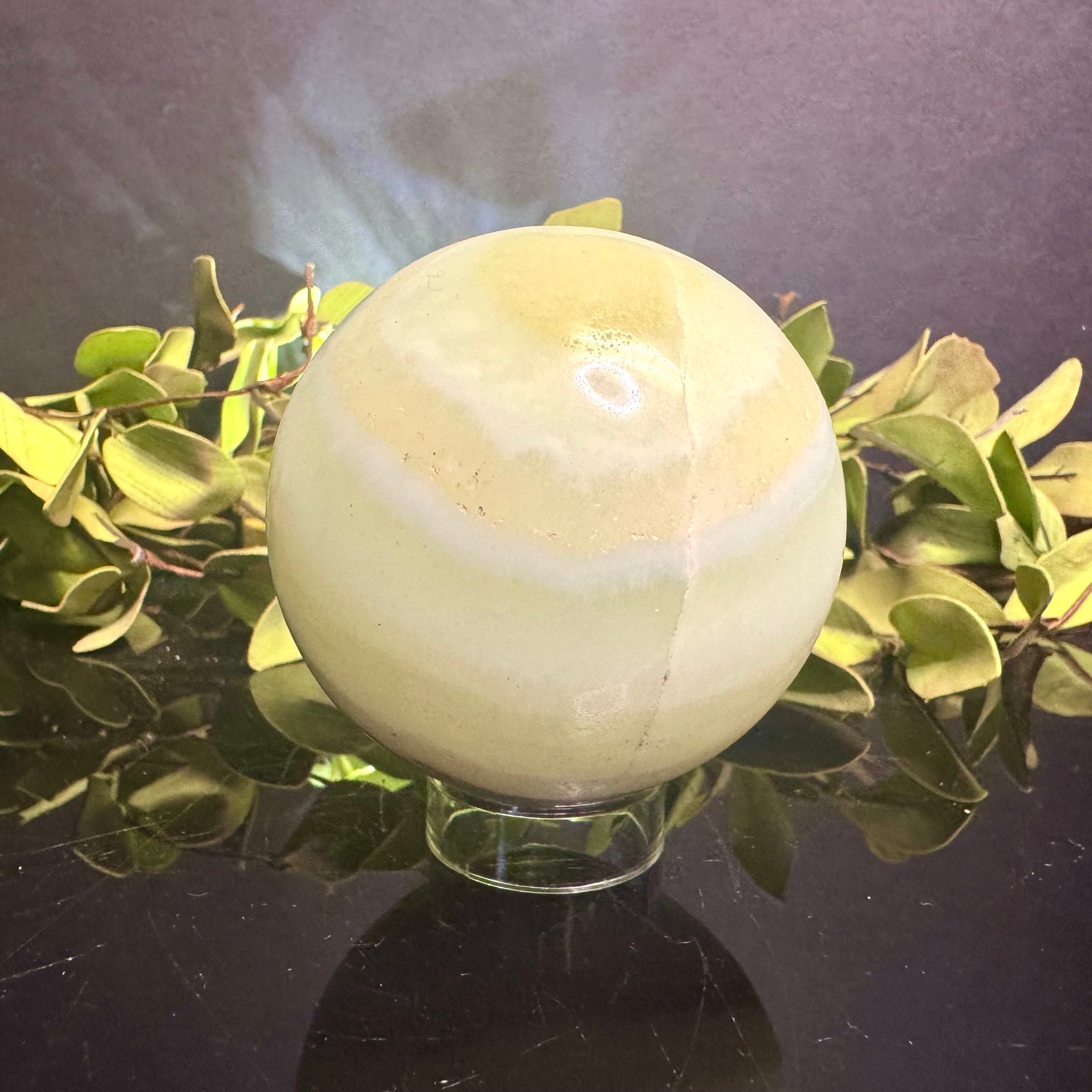 Pistachio Calcite Sphere
