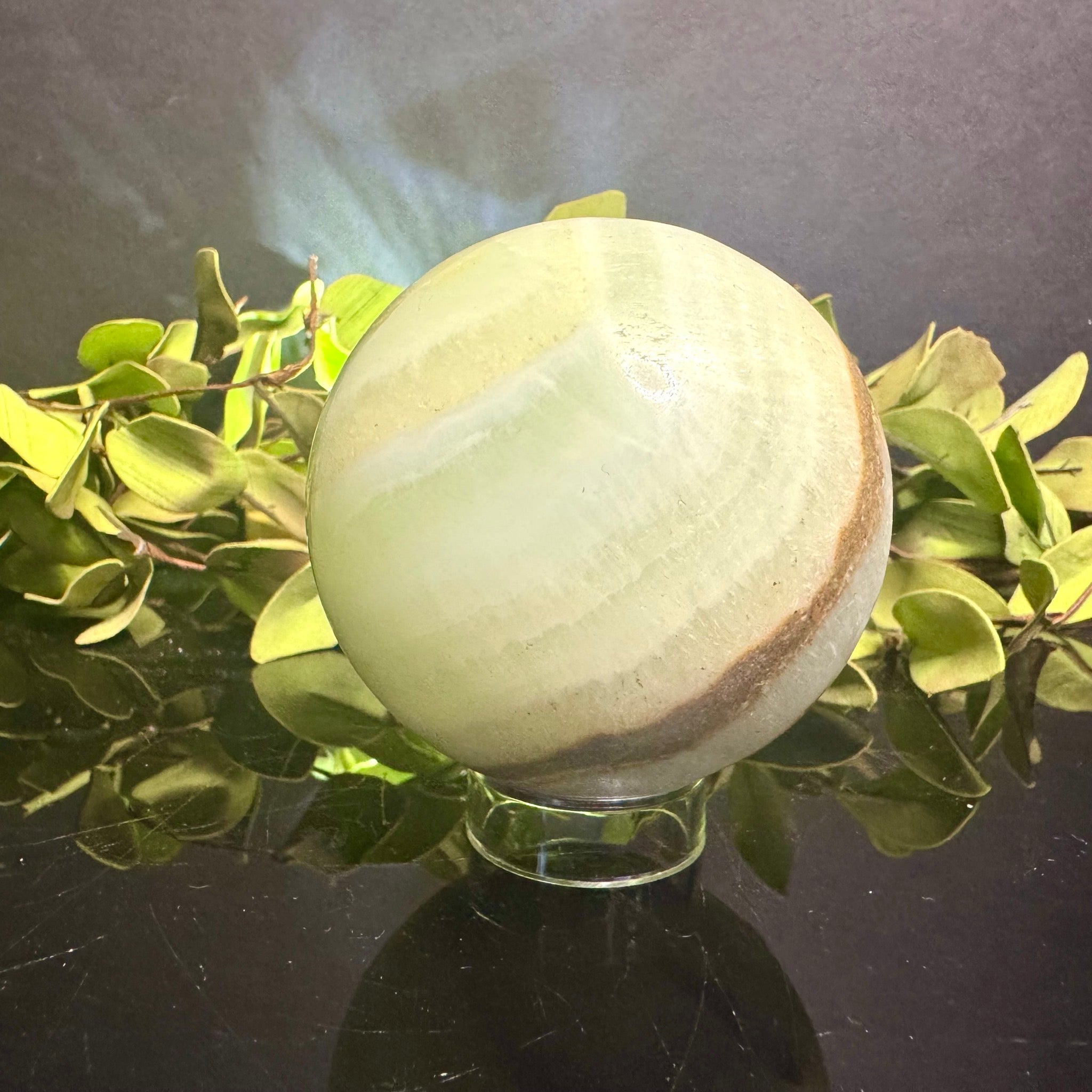 Pistachio Calcite Sphere