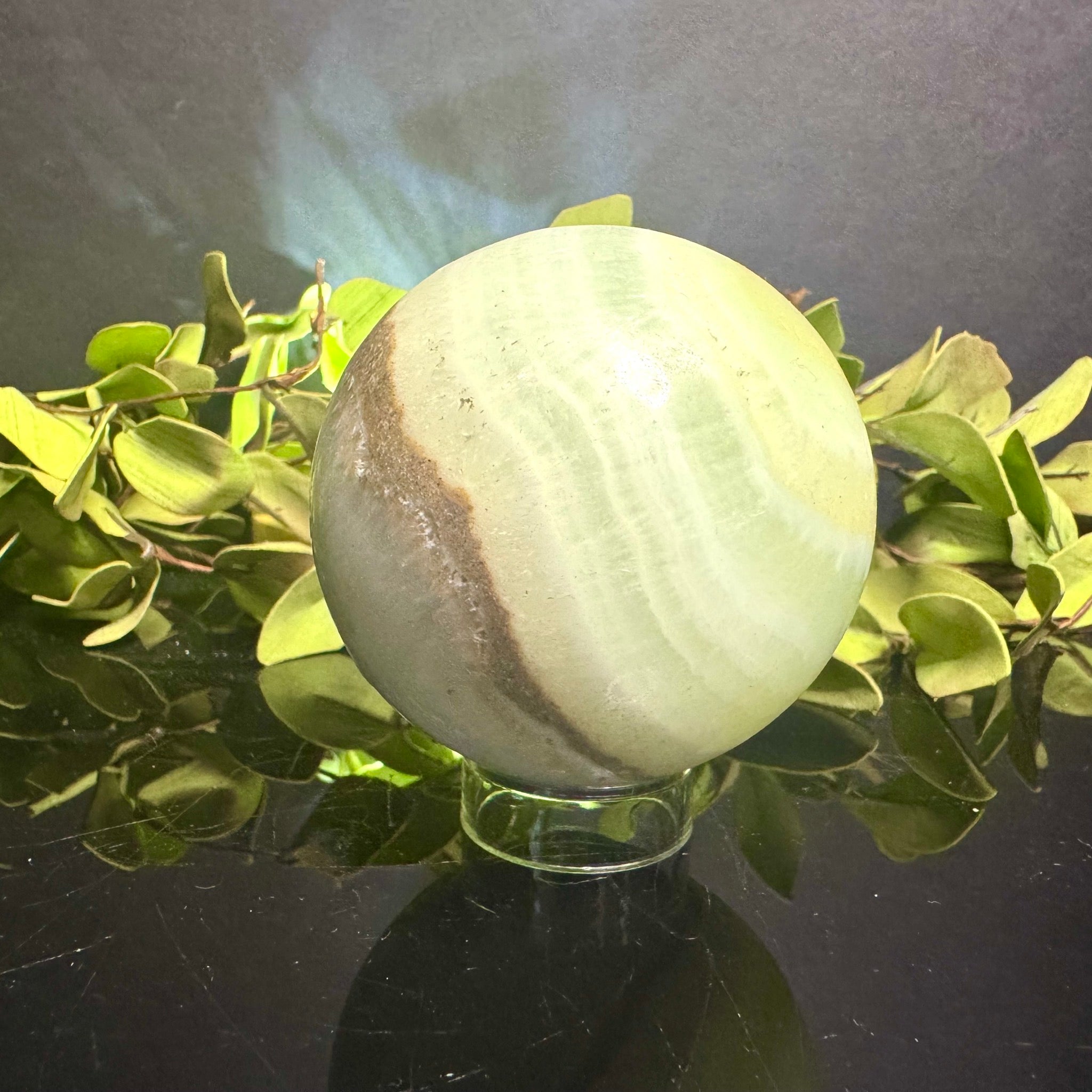 Pistachio Calcite Sphere