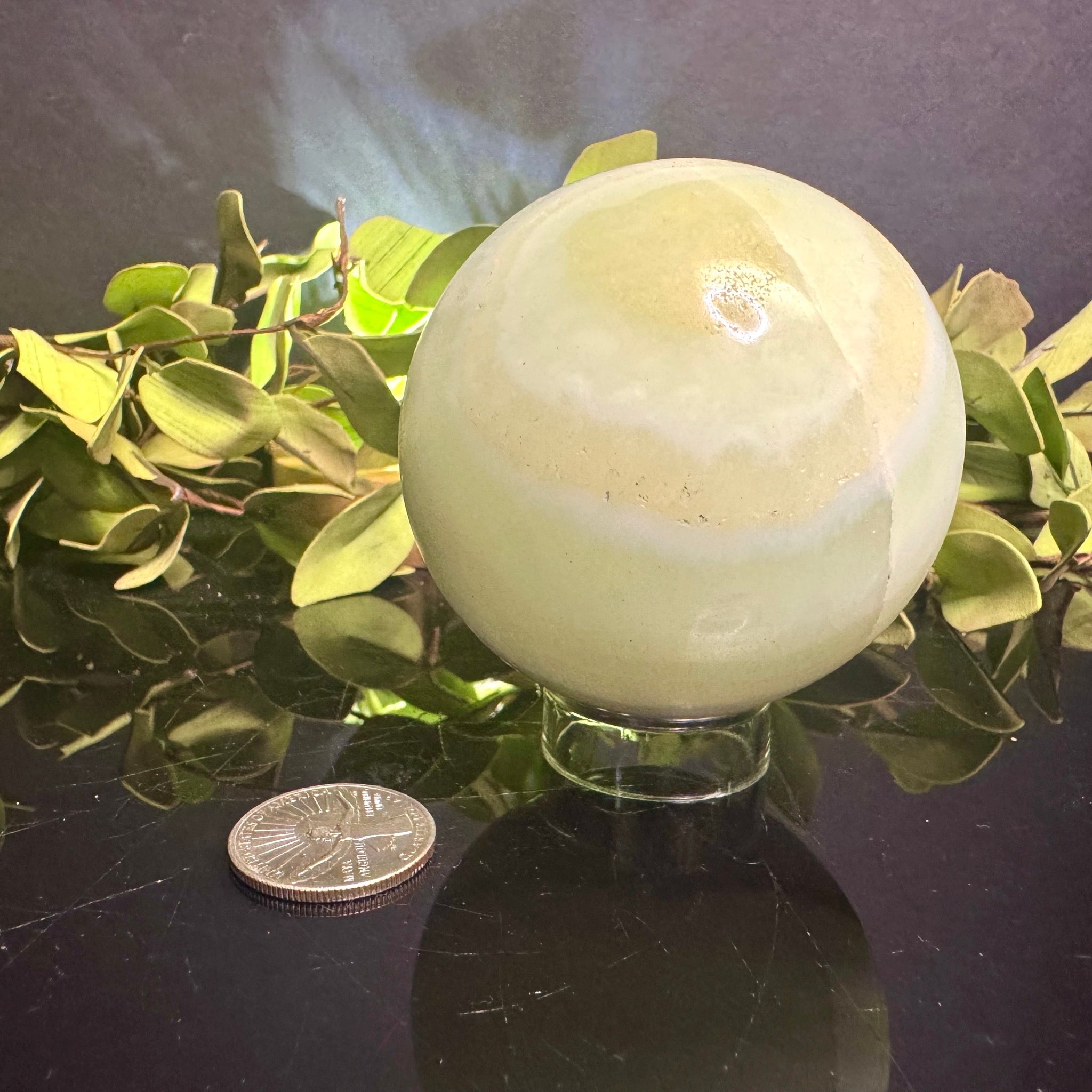 Pistachio Calcite Sphere