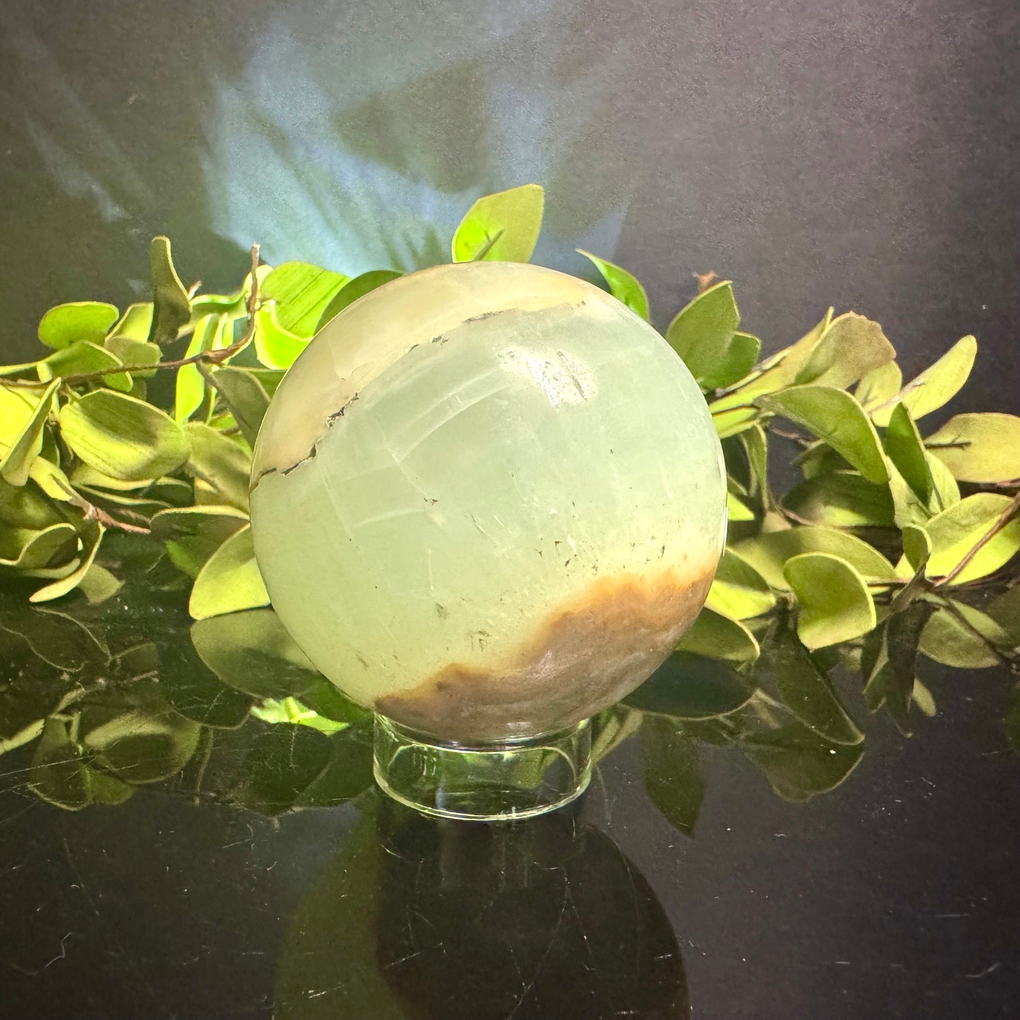 Pistachio Calcite Sphere