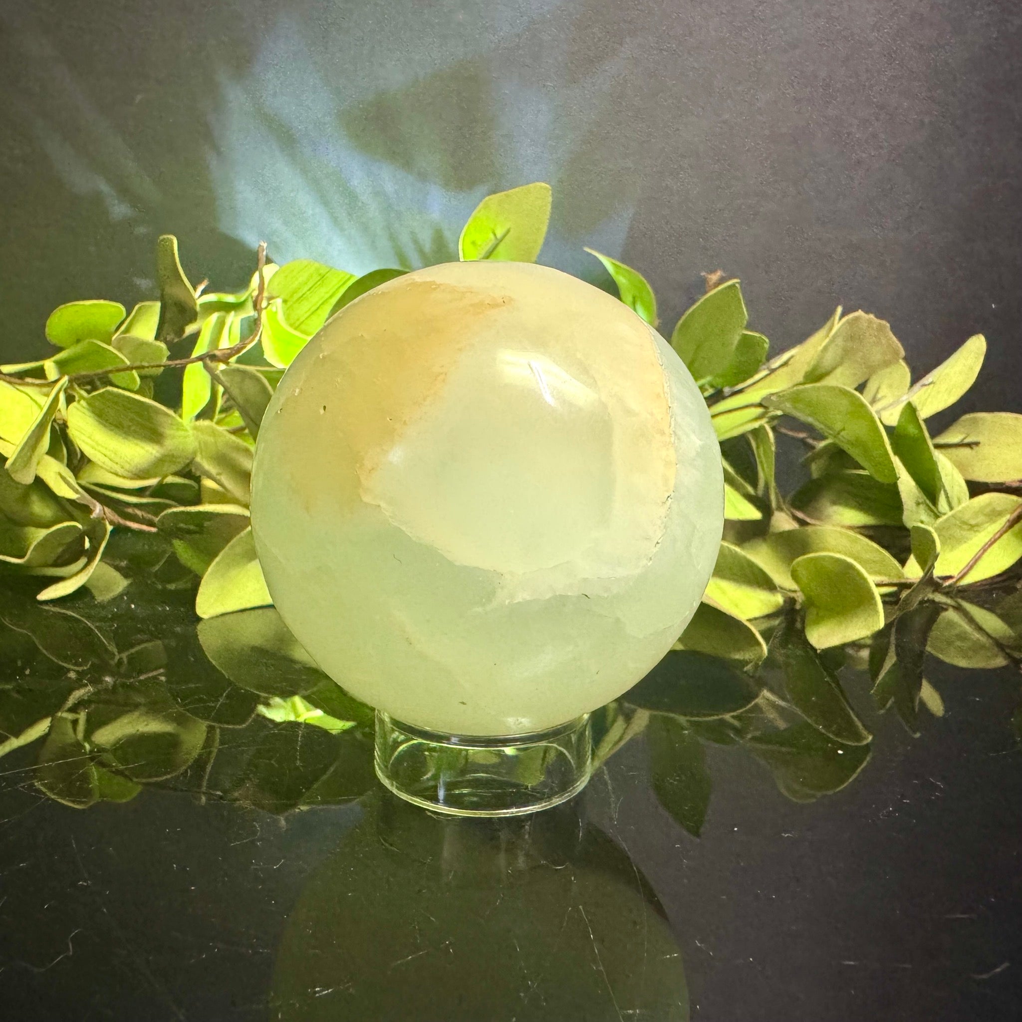 Pistachio Calcite Sphere